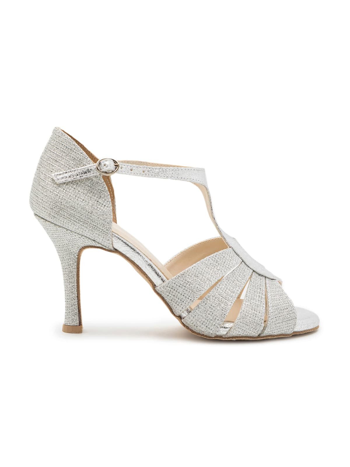 Dancing Queens Glow Twinkle Tanzschuhe Glitter High-Heel-Sandalette Absatz 8.5 cm