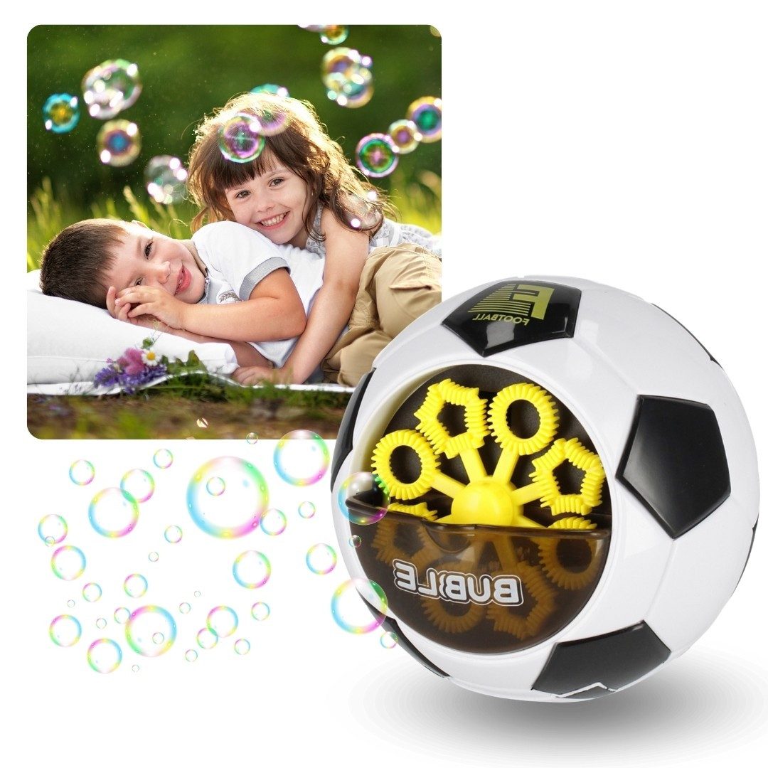 Sarcia.eu Seifenblasenmaschine Seifenblasen Fußball, Seifenblasenmaschine + Flüssigkeit