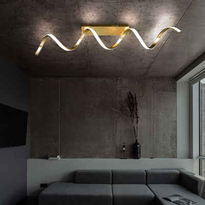 WOFI LED Deckenleuchte, LED-Leuchtmittel fest verbaut, Warmweiß, Deckenleuchte Deckenlampe Wohnzimmerleuchte, Designleuchte