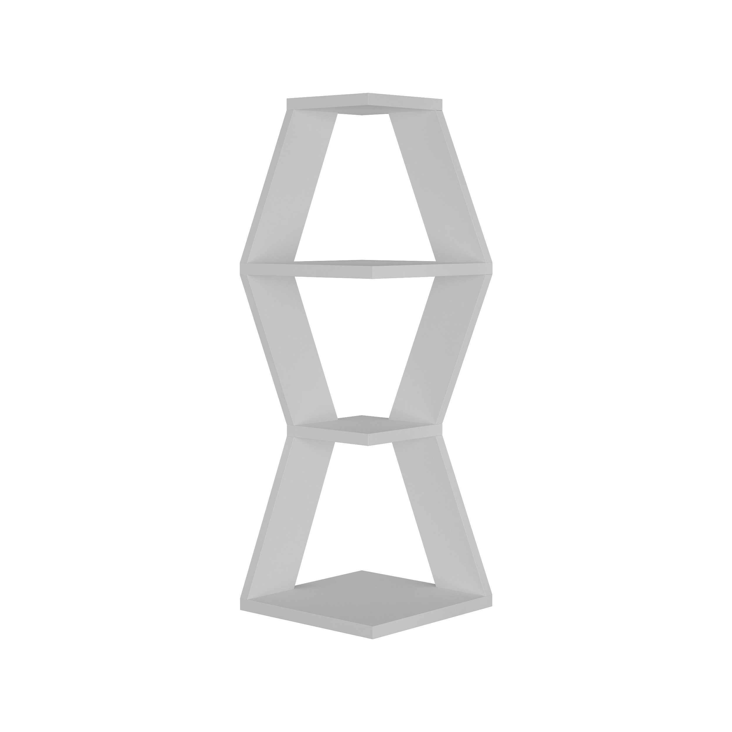 Decortie Eckregal Sablor, Modernes Eck-Wandregal, 30 x 30 x 86 cm günstig online kaufen