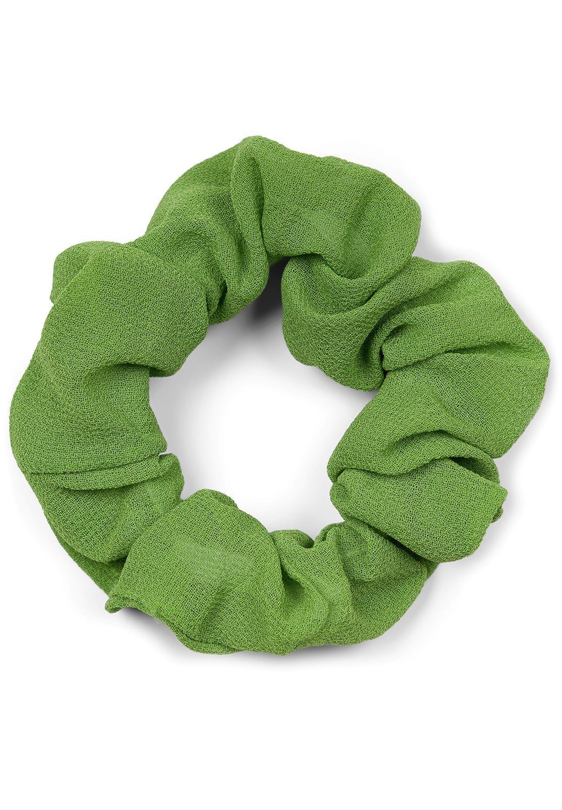 Limettengrün Scrunchie styleBREAKER 1-tlg., Zopfhalter, Schleife Plissierter Haargummi mit