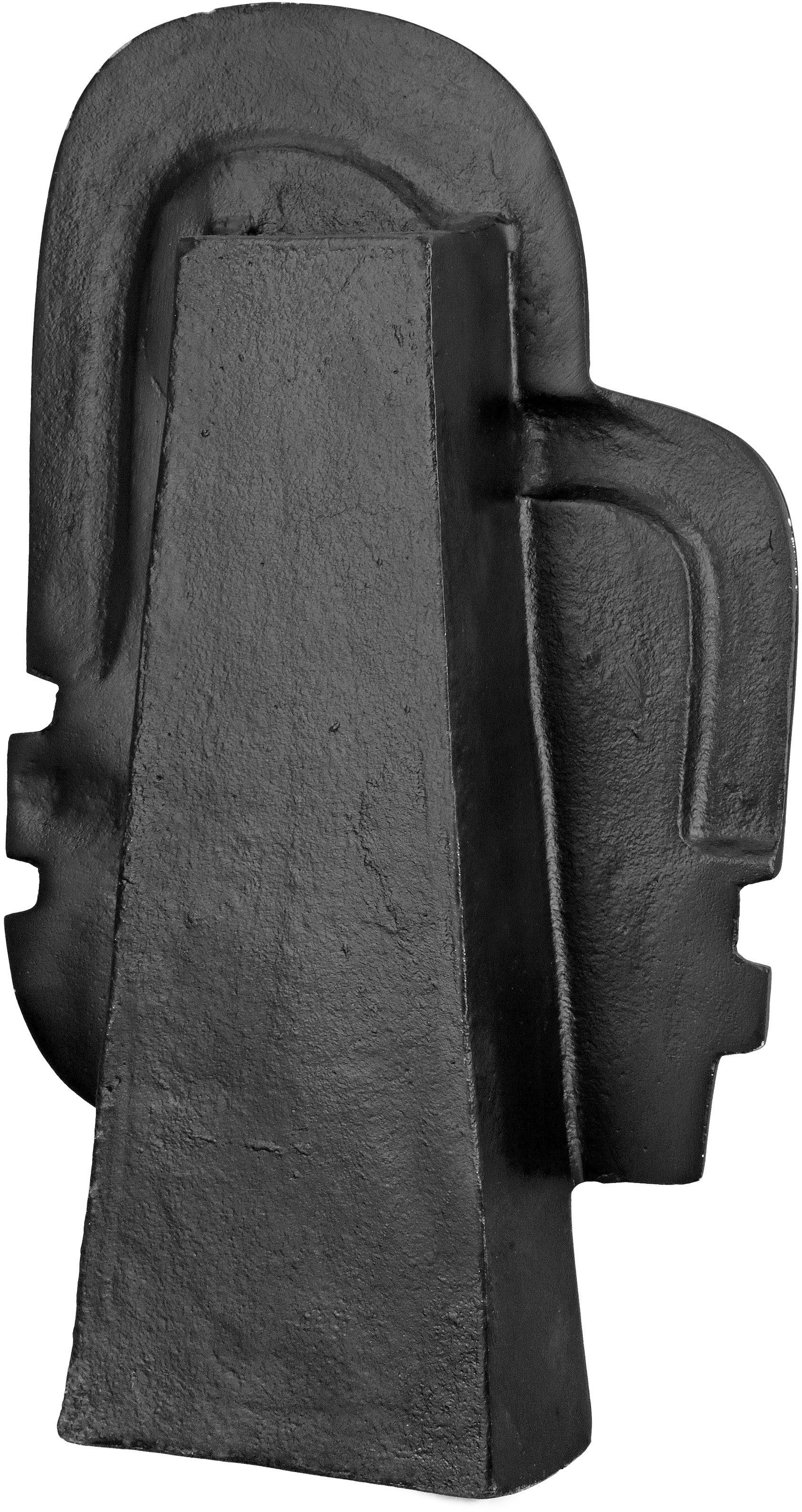 St), 36 Face aus cm GILDE ca. Höhe Aluminium, Dekovase Dekoobjekt, (1 Vase