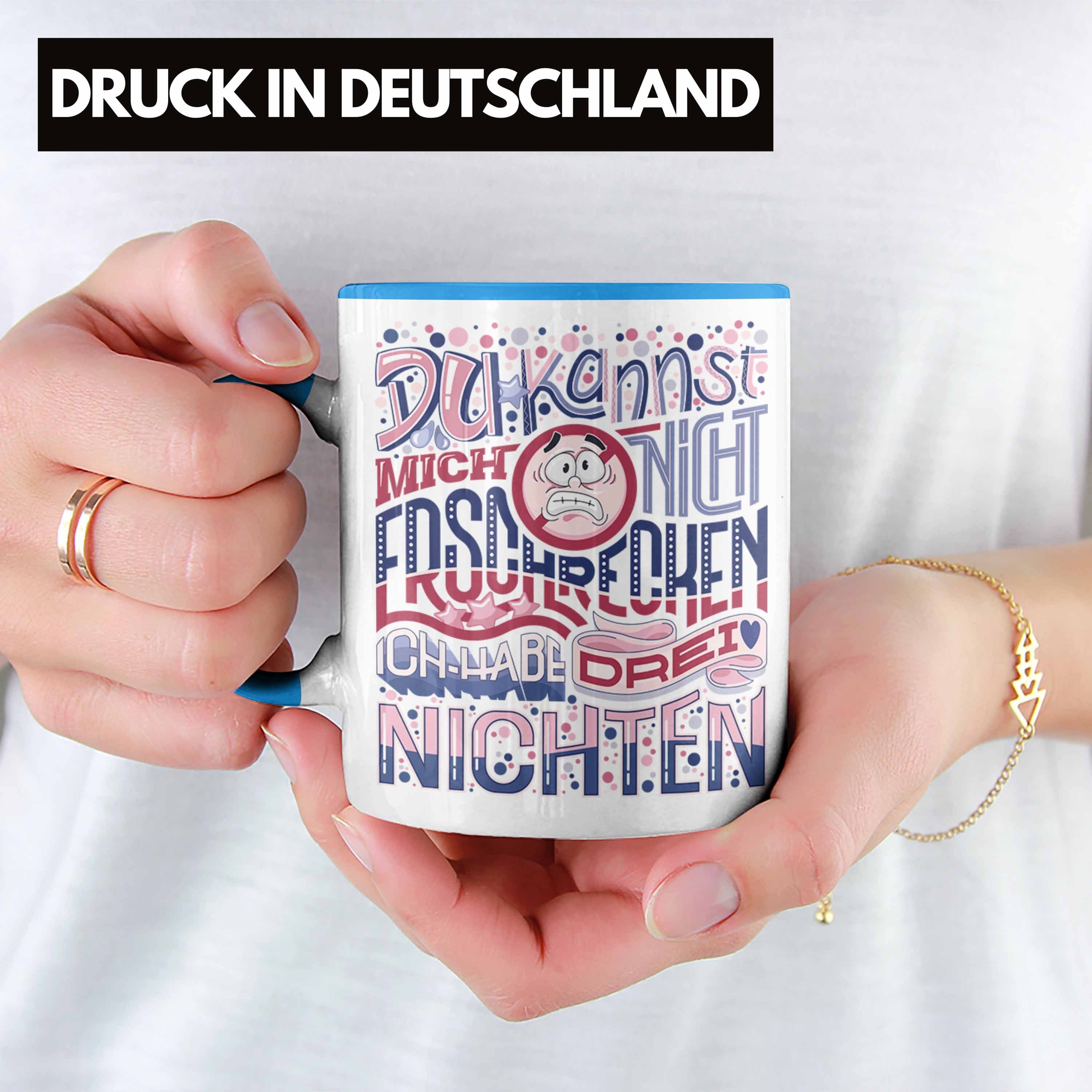 Lustiger Nichten Tante an Trendation - Geschenkidee von Geschenk 3 Tasse Tasse Blau Spruch für Trendation Tante Nichten Tante