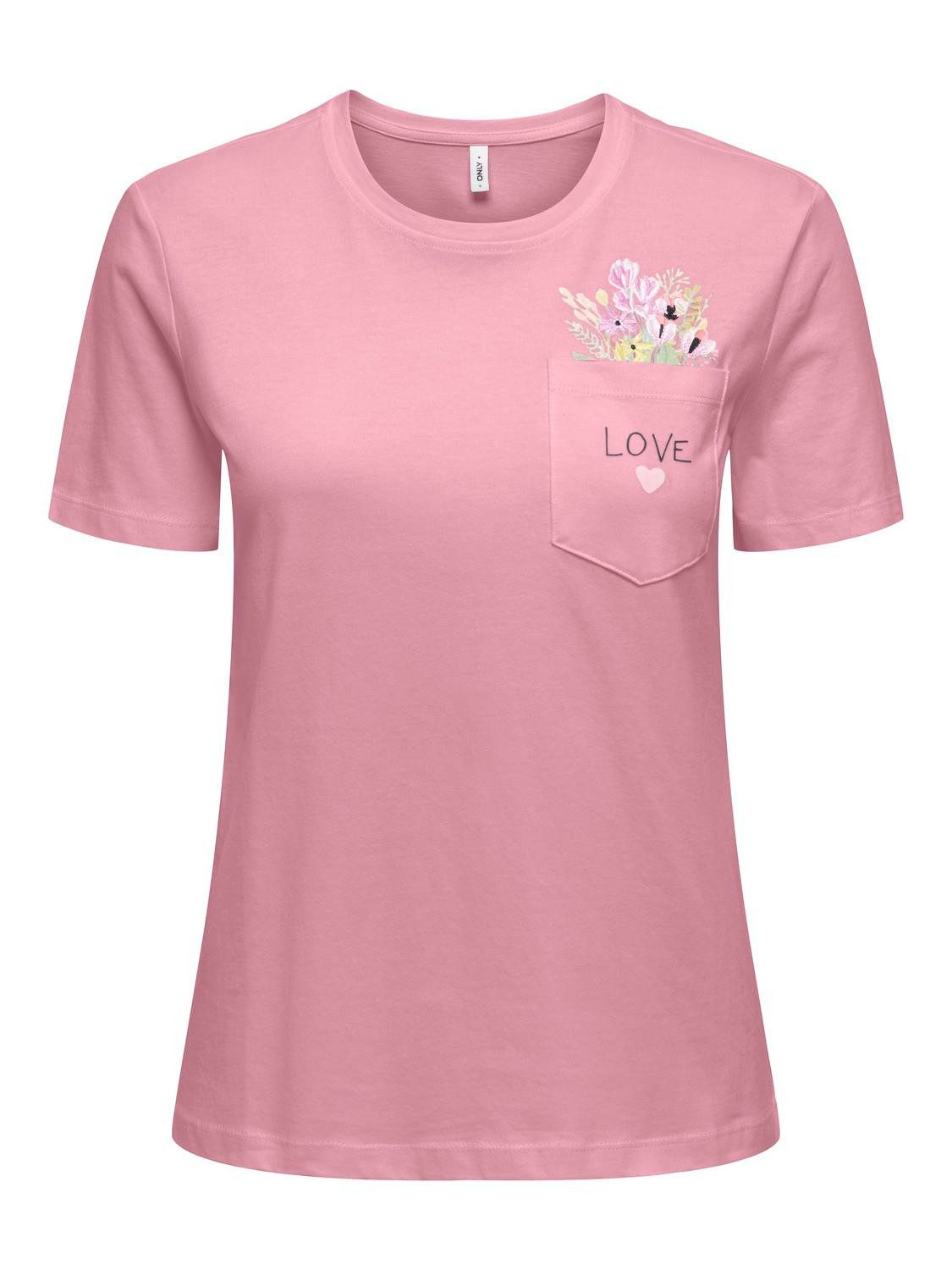 ONLY Kurzarmshirt ONLPOLLY LIFE REG S/S POCKET TOP BOX JRS Baumwolle, regul günstig online kaufen