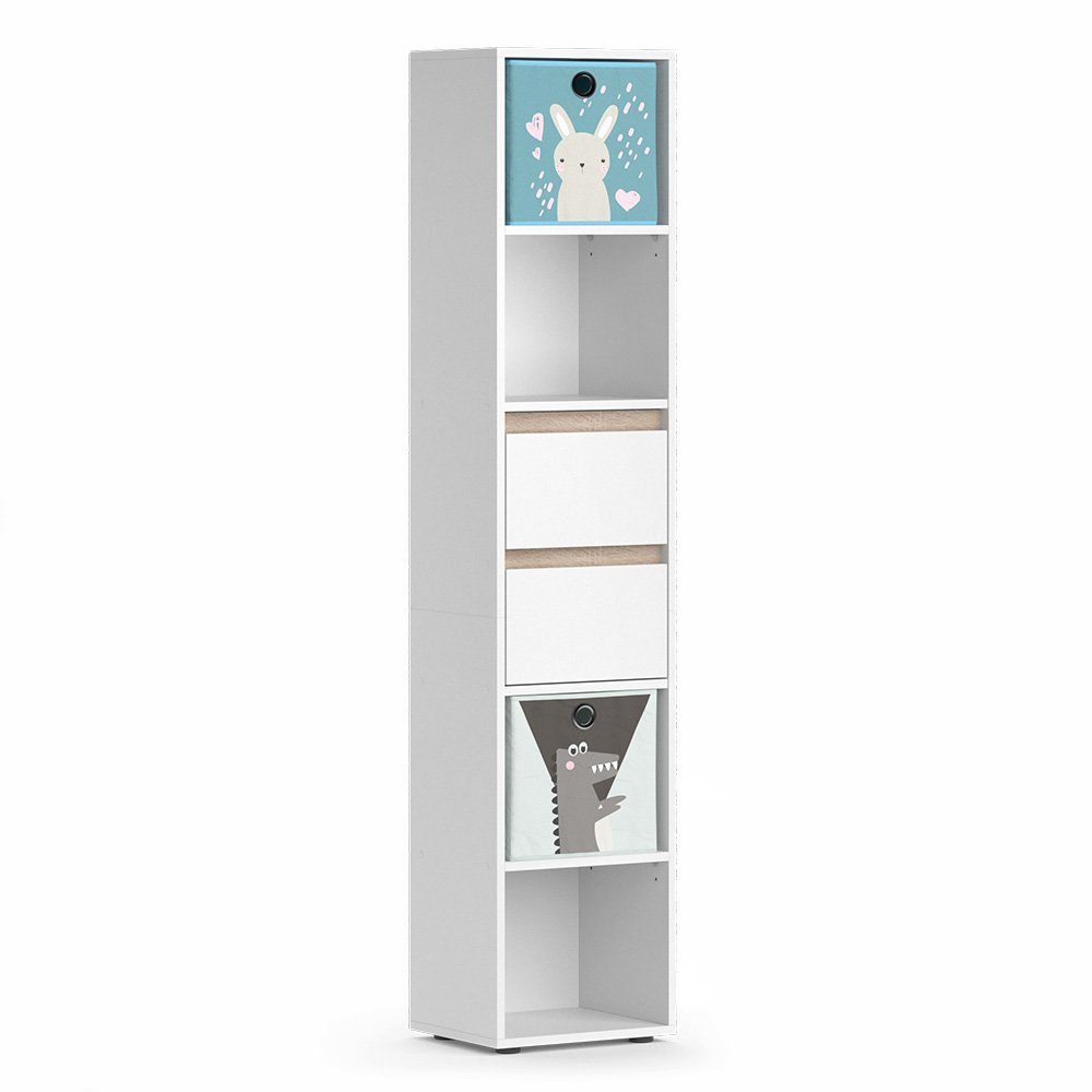 Vicco Bücherregal Robert, Weiß/Sonoma, 36.2 x günstig online kaufen