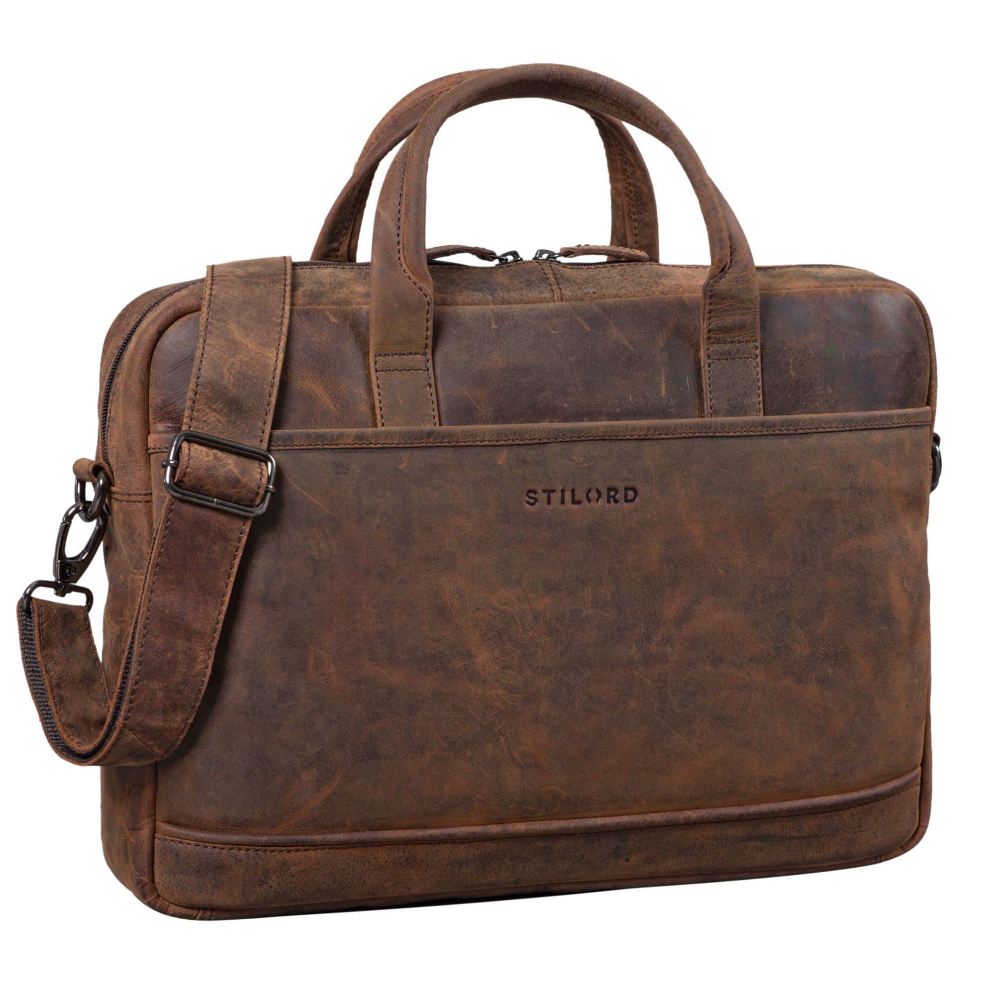 Aktentasche "Claudius" Vintage Ledertasche groß