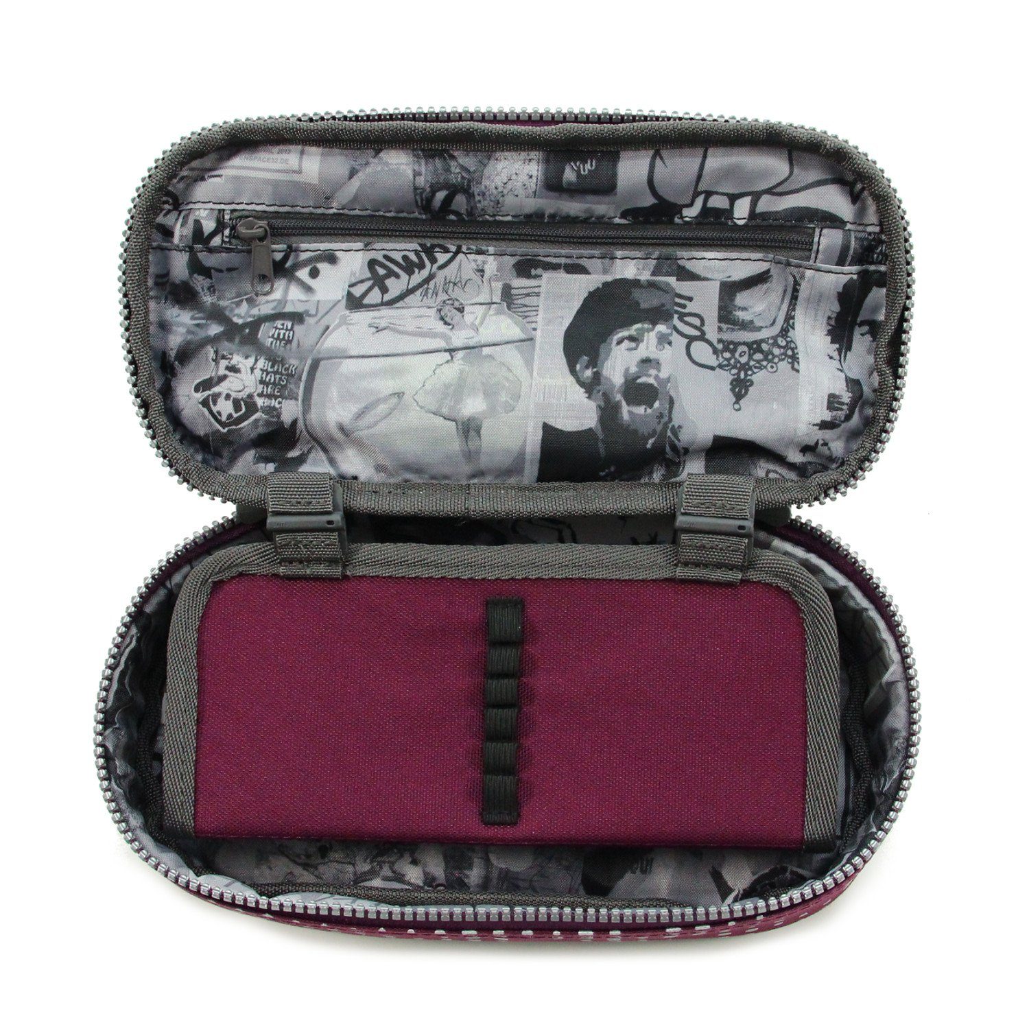coocazoo Federmäppchen Schlamperetui PencilDenzel Purple Galaxy Reflective
