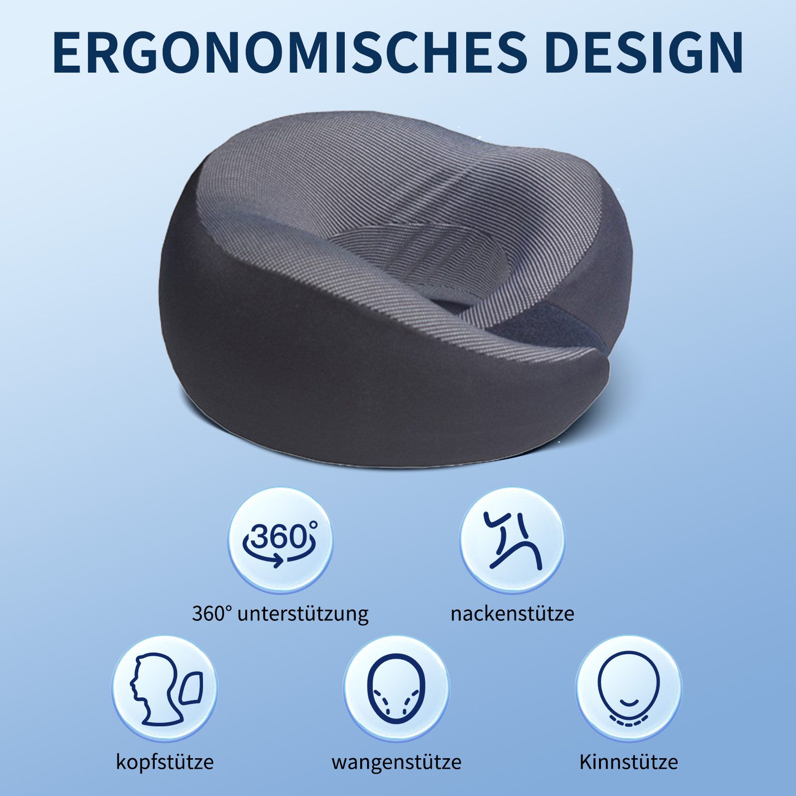 Heyork Nackenkissen Reisekissen Memory Foam Nackenkissen Verstellbare für F günstig online kaufen
