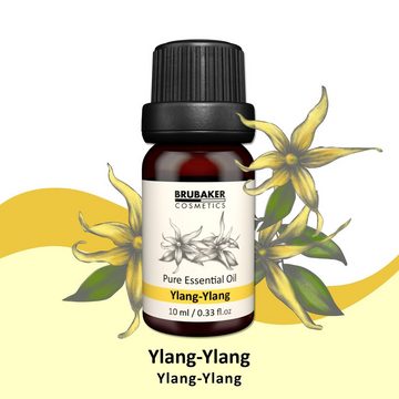 BRUBAKER Duftöl 3er-Set Ylang-Ylang Öl - Gute Laune & Entspannung (Naturrein & Vegan, 3 x 10 ml), Ätherische Öle Aromatherapie Geschenkset