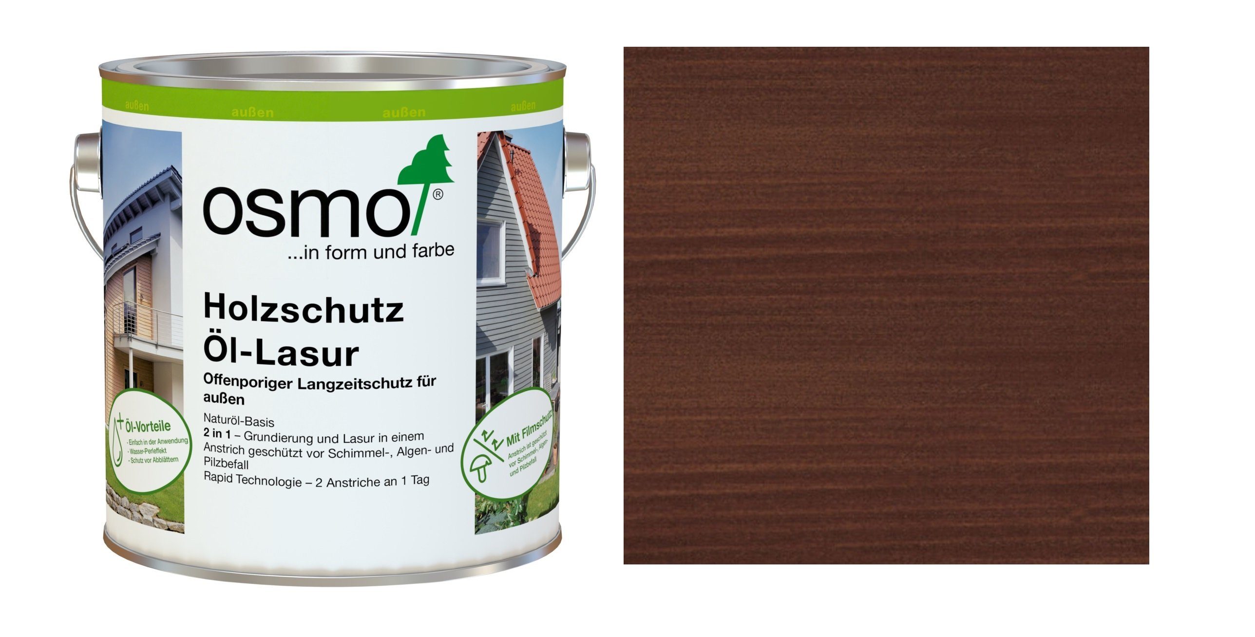 Holzschutzlasur, Doppelte Reichweite durch hohen Ölanteil – spart Zeit und Geld!