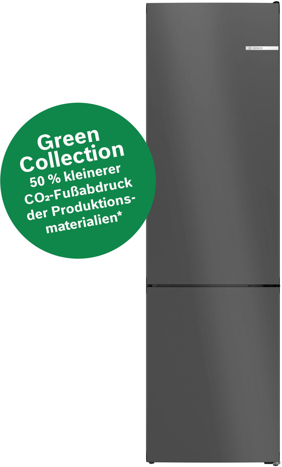 BOSCH Kühl-/Gefrierkombination Serie 4 KGN39OCAF, 203 cm hoch, 60 cm breit, Green Collection: produziert mit CO₂ reduzierten Materialien – Bild 2 von 5