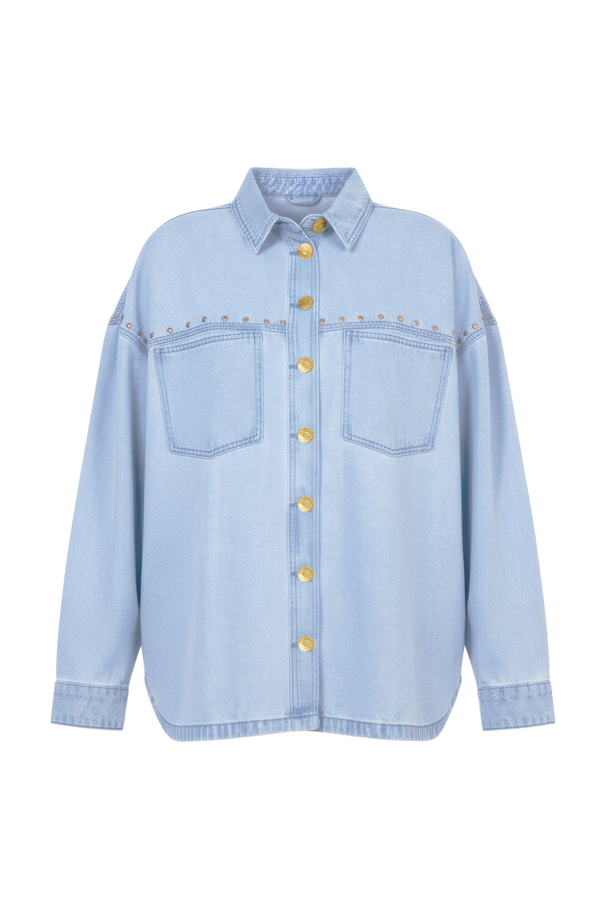 Studio Untold Hemdbluse Jeanshemd oversized Vintage Look