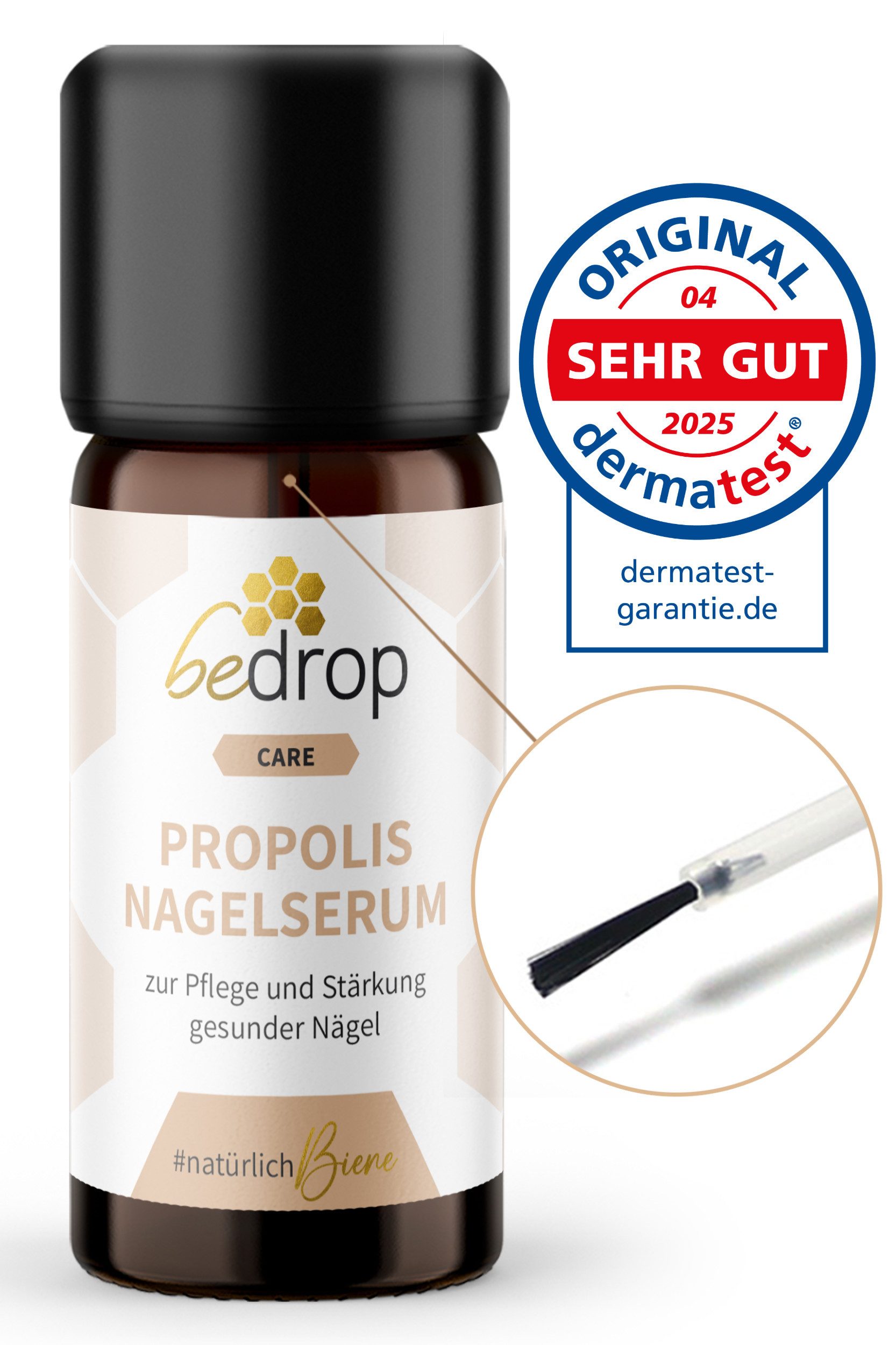 bedrop Nagelpflegeserum Nagelpflege mit hochdosiertem Propolis & 4 ätherischen Маслаn, Zur Unterstützung bei Nagelpilz und Nagelpflege