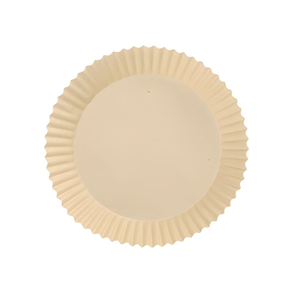 PAPSTAR Backpapier Backpapiere Ø 16 cm, 4,5 cm braun für Heißluftfritteusen 1000 Stk