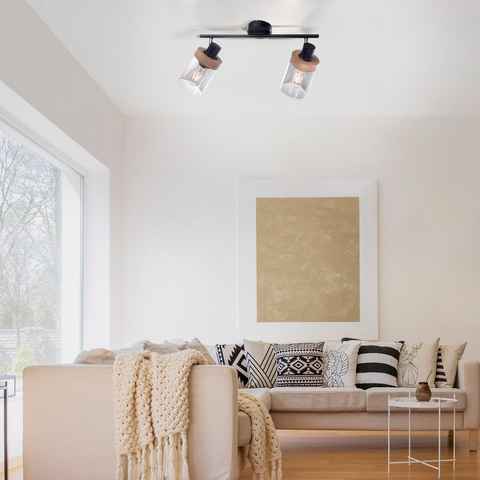 Home affaire Deckenleuchte Tendon, ohne Leuchtmittel, Wandlampe, drehbar, schwenkbar Glas, geeignet für Leuchtmittel - E27
