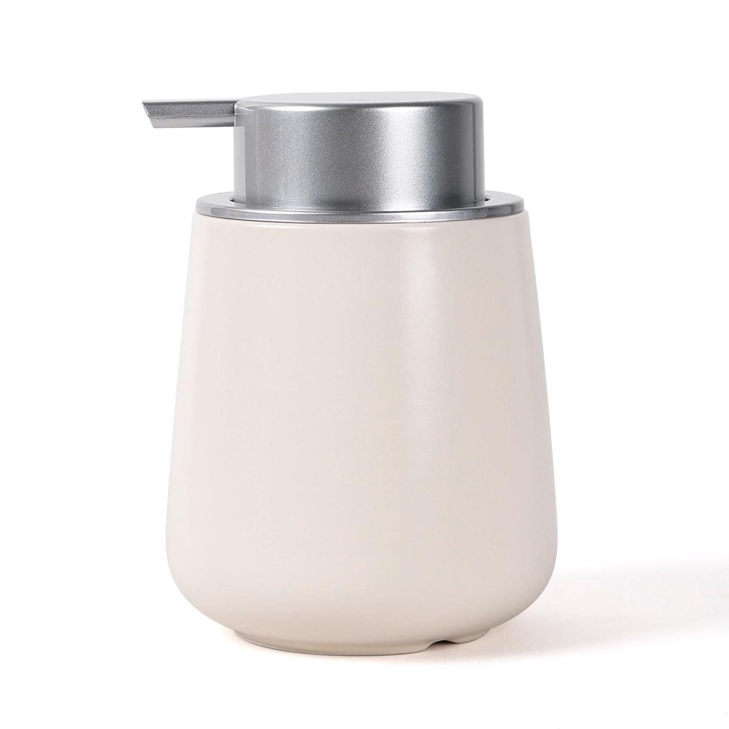LuxusKollektion Spülmittelspender Seifenspender Beig-silber Reispulver 350ml