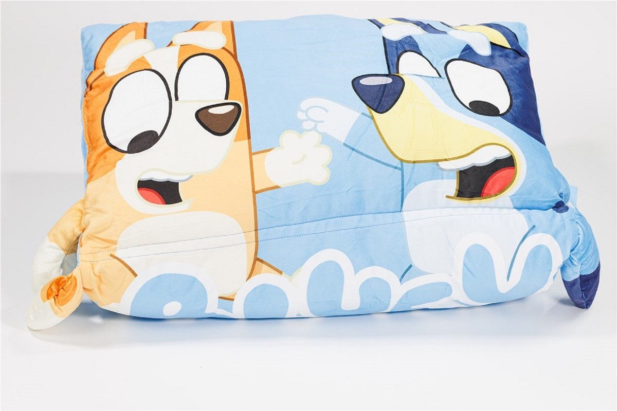 Bluey Spielmatte Nickerchenmatte für Kinder aus Velboa-Stoff – 58x137 cm mit Kissen (1-St), ideal für Mittagsschlaf, perfekt für Kinder