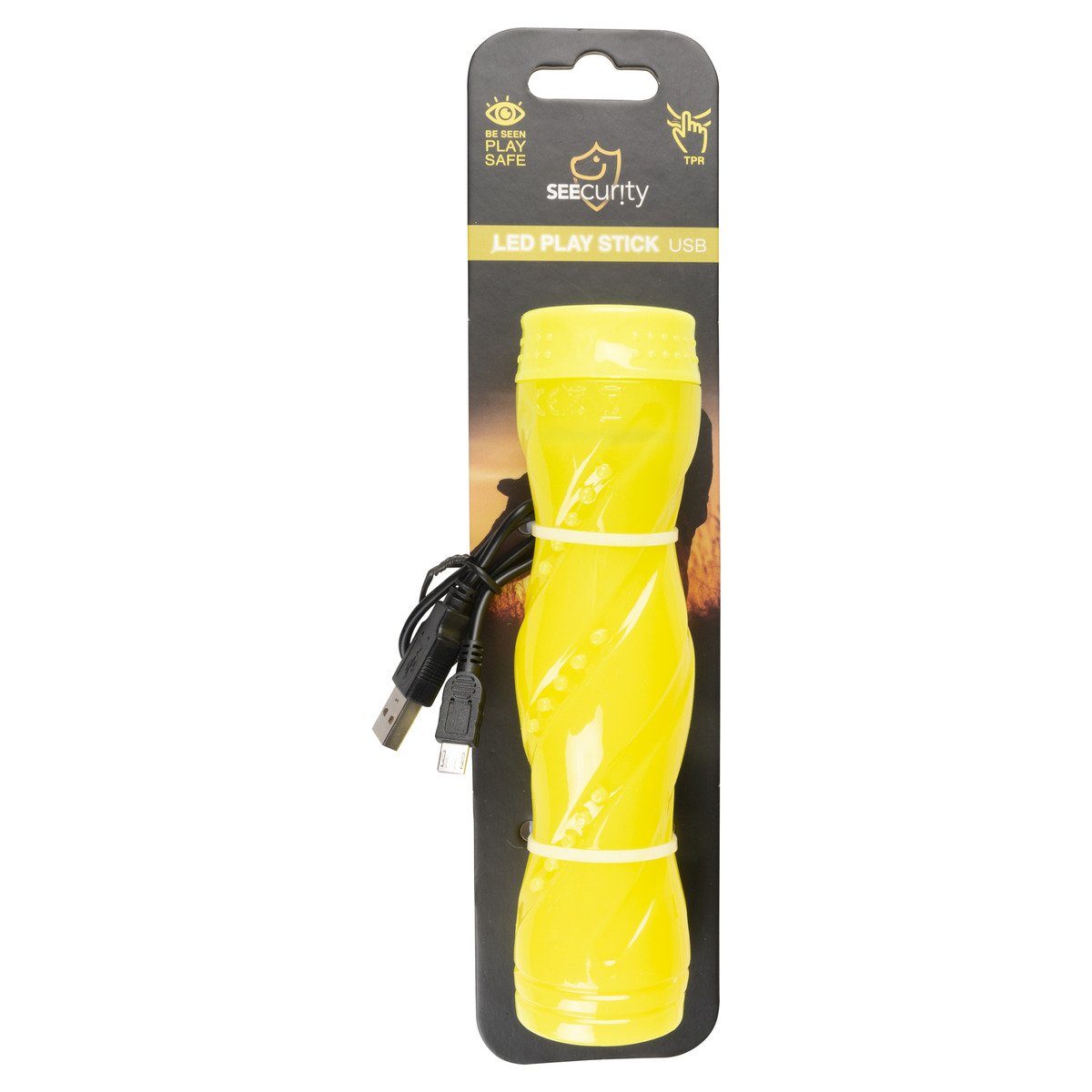 Thumbnail - DUVO+ Spielknochen Hundespielzeug LED Playstick USB gelb