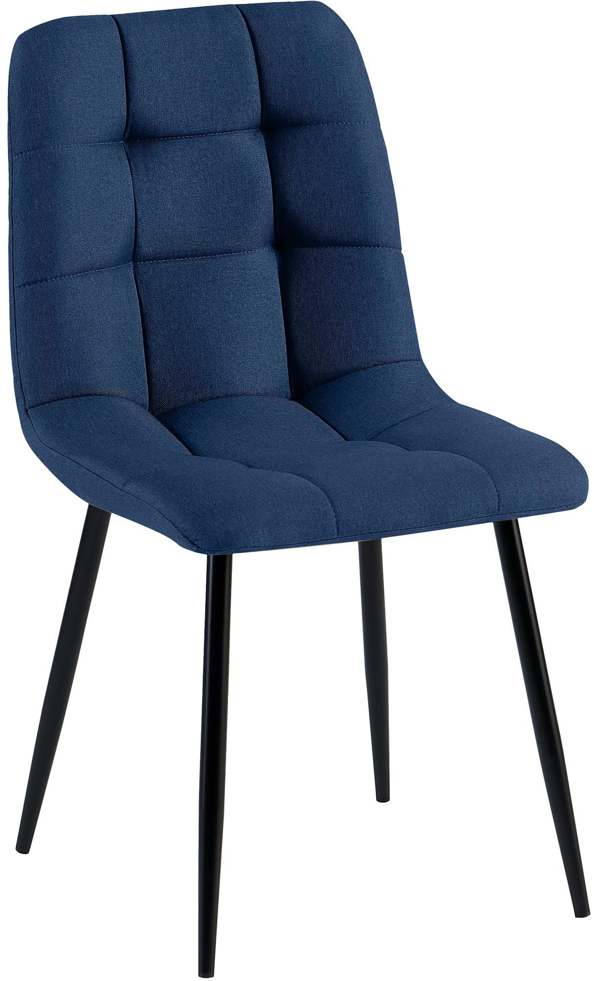 CLP Esszimmerstuhl Antibes, Polsterung mit Stoffbezug, Metallgestell günstig online kaufen