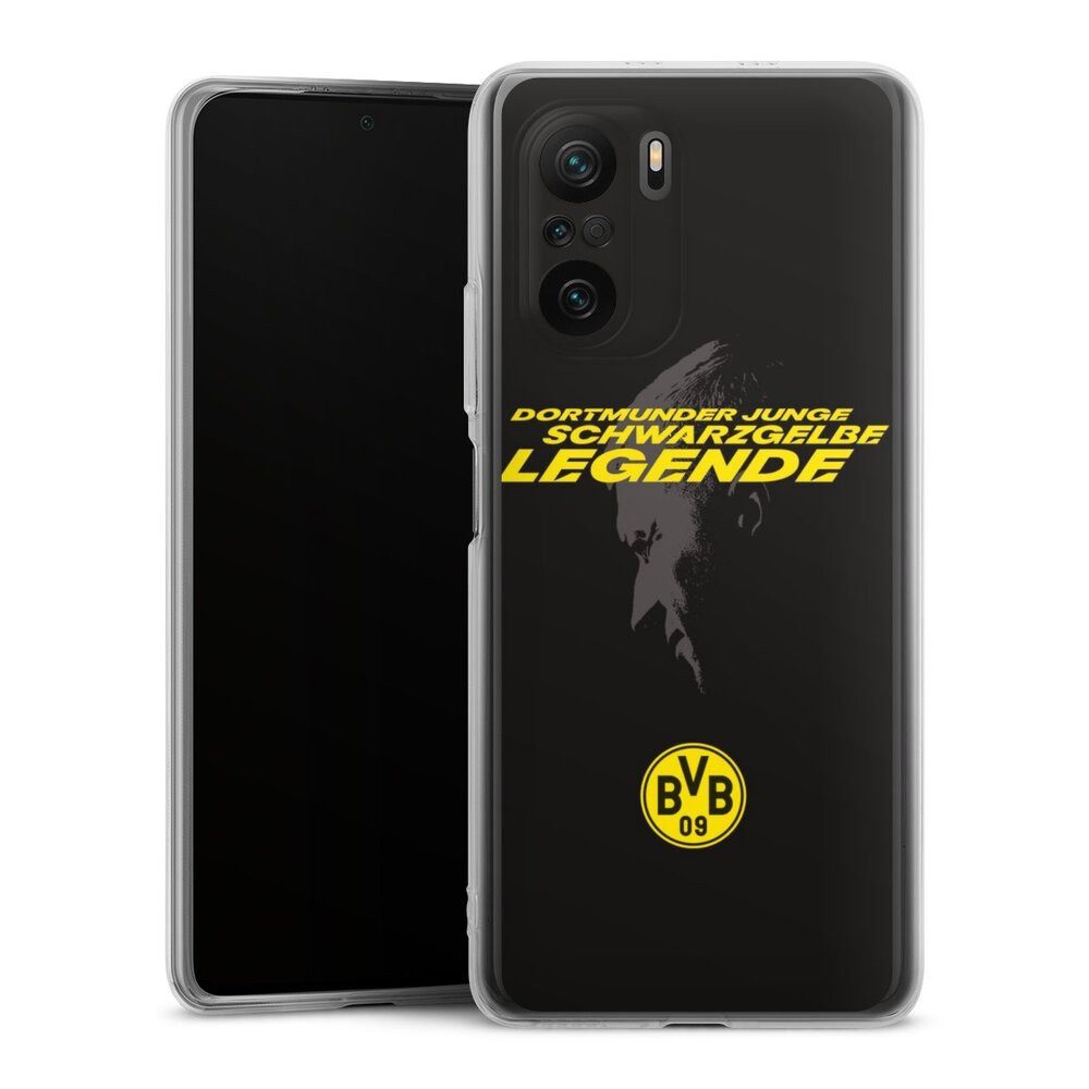DeinDesign Handyhülle Marco Reus Borussia Dortmund BVB Danke Marco Schwarzgelbe Legende, Xiaomi Poco F3 Silikon Hülle Bumper Case Handy Schutzhülle
