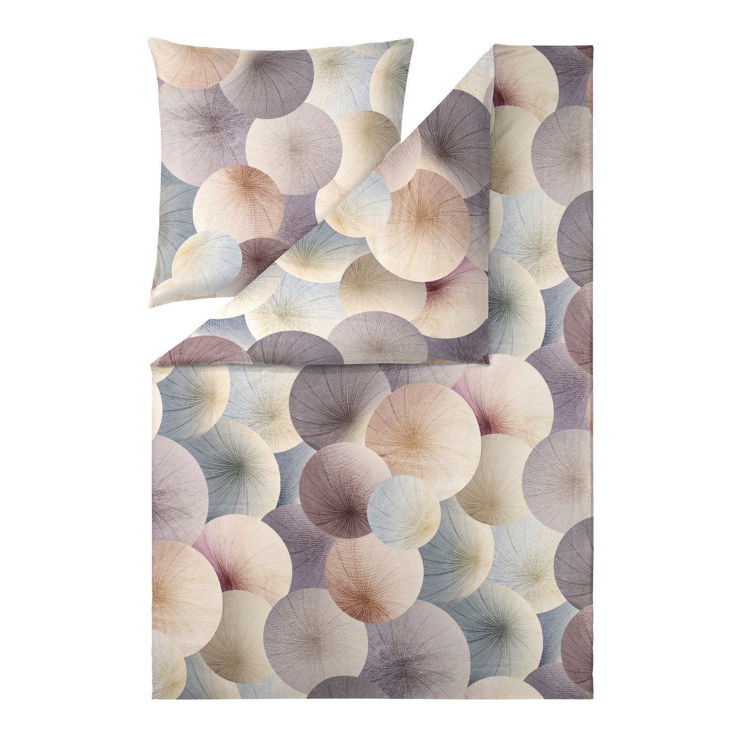 Estella Bettwäsche Estella Mako Satin Bettwäsche Pamela 4831-985 Kreise Nat günstig online kaufen