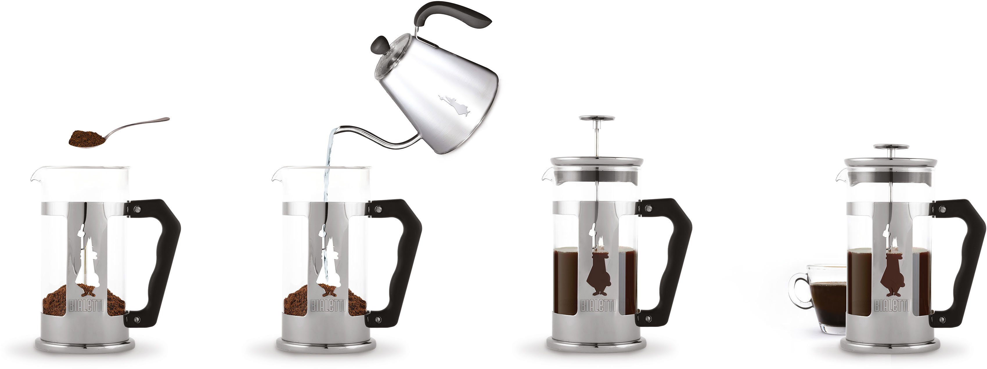 BIALETTI Kaffeebereiter, 1l Kaffeekanne