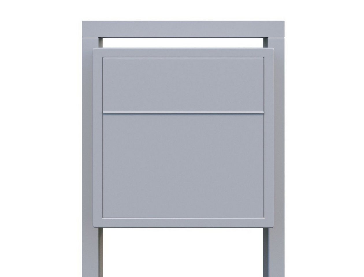 Thumbnail - Bravios Briefkasten Standbriefkasten Soprano Grau Metallic