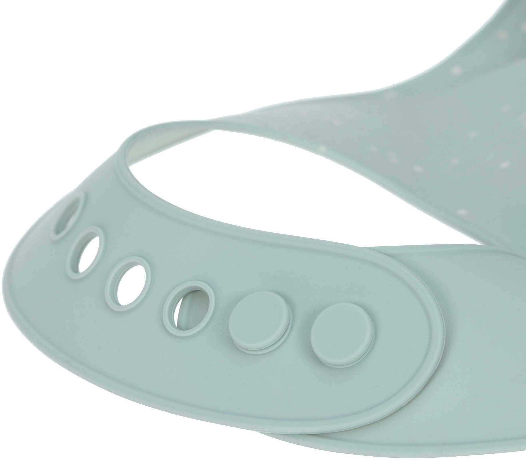 Silicone Blue/Nature Lätzchen Bib, Blau Beige LÄSSIG