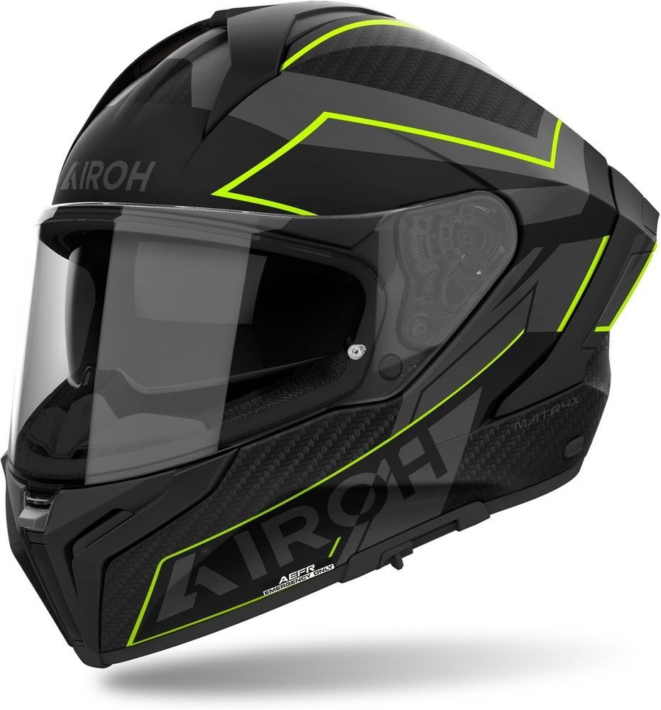 Airoh Motorradhelm Helmet Matryx Sentinel Yellow Matt