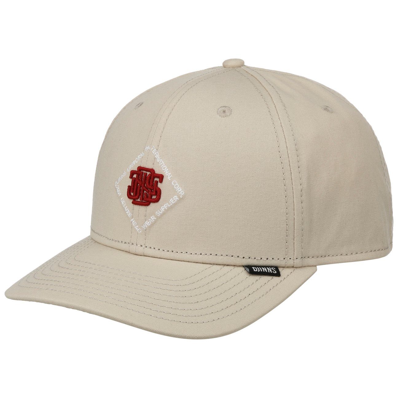 Djinns Baseball Cap (1-St) Basecap Metallschnalle beige