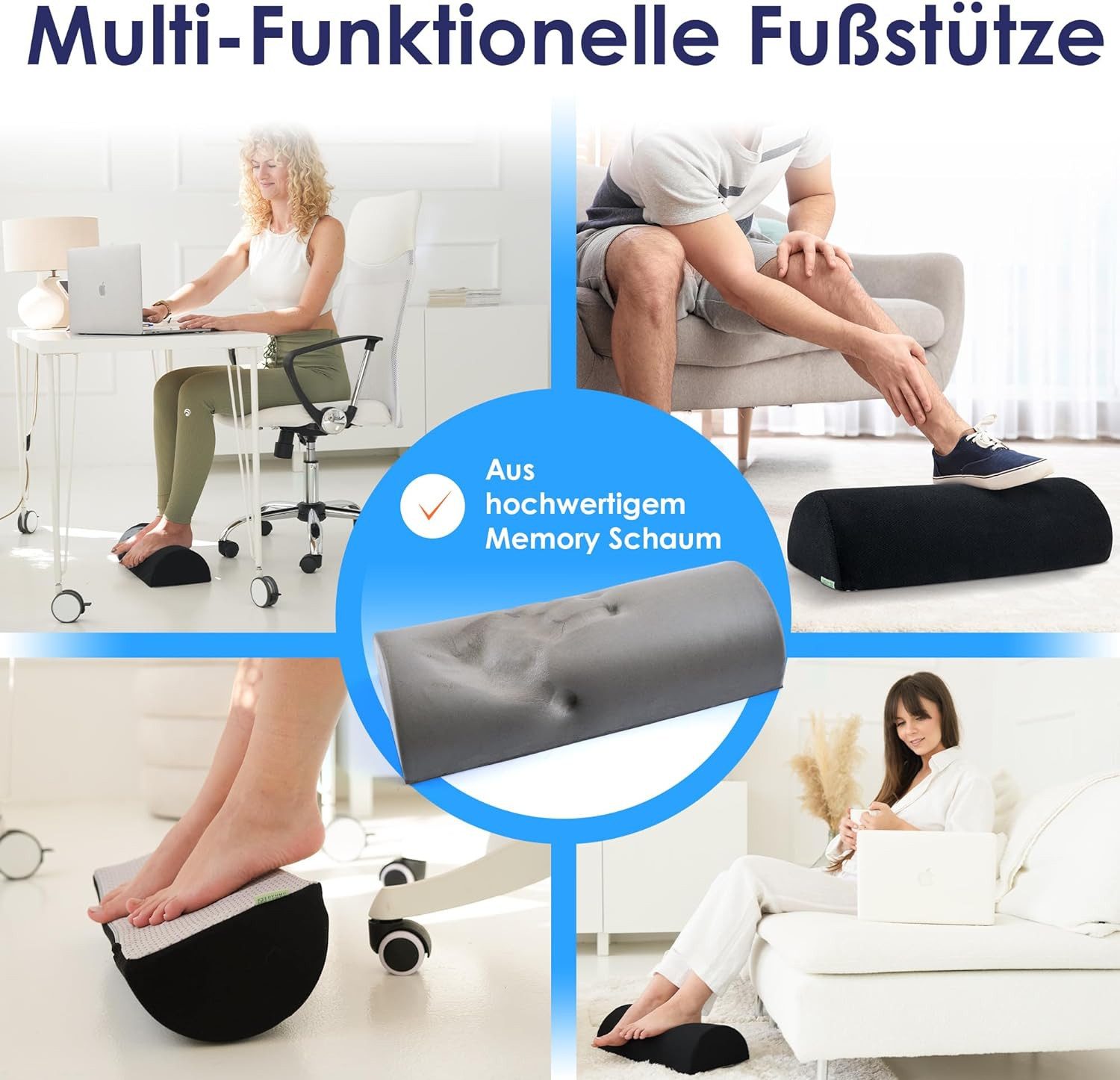 DYNMC you Fußstütze Schreibtisch - MIT PHYSIOTHERAPEUTEN ENTWICKELT, Fußabl günstig online kaufen