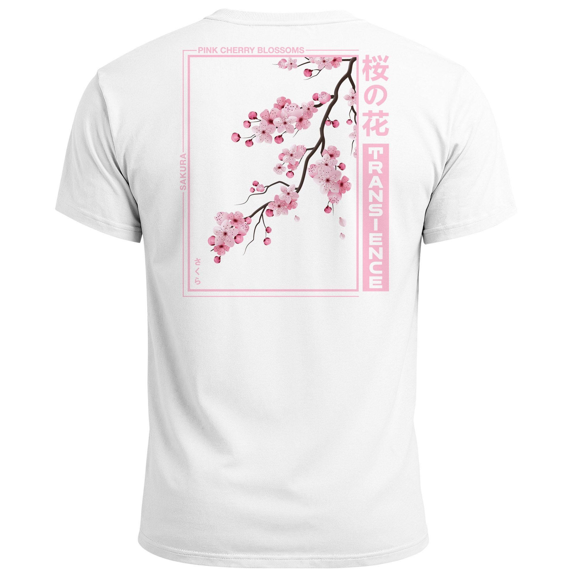 Neverless Print-Shirt Backprint TShirt Herren Japan Asien Kirschblüte Sakur günstig online kaufen
