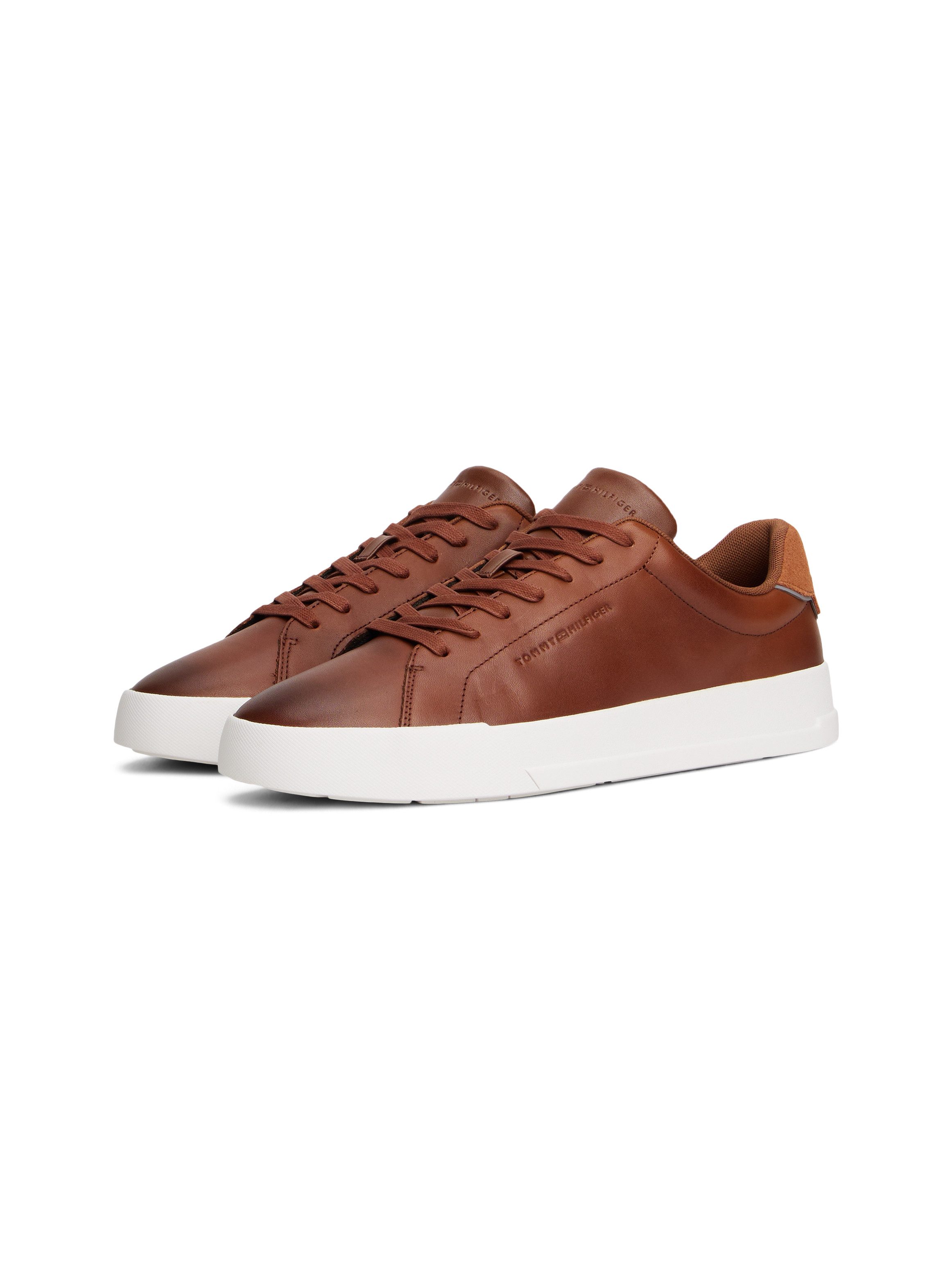 Tommy Hilfiger TH COURT CORE COGNAC Sneaker, Freizeitschuh, Halbschuh, Schn günstig online kaufen