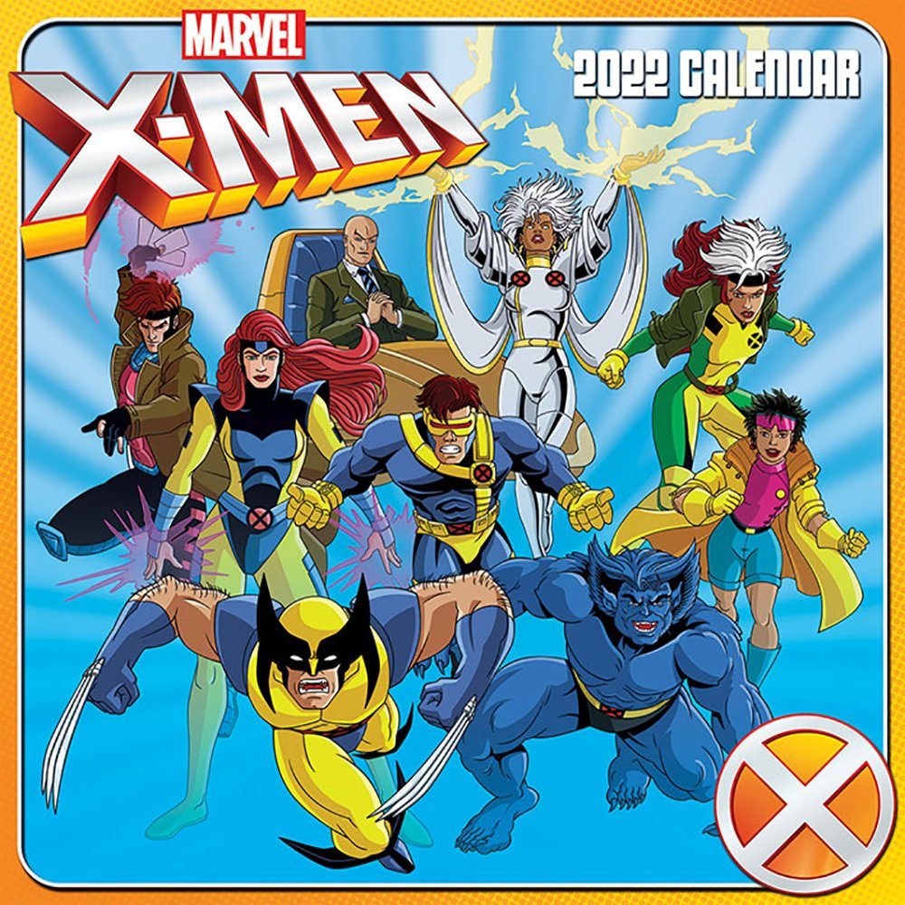 PYRAMID Monatskalender MARVEL - X-Men - 2022 offizieller Kalender - ca. 60 cm x 30 cm