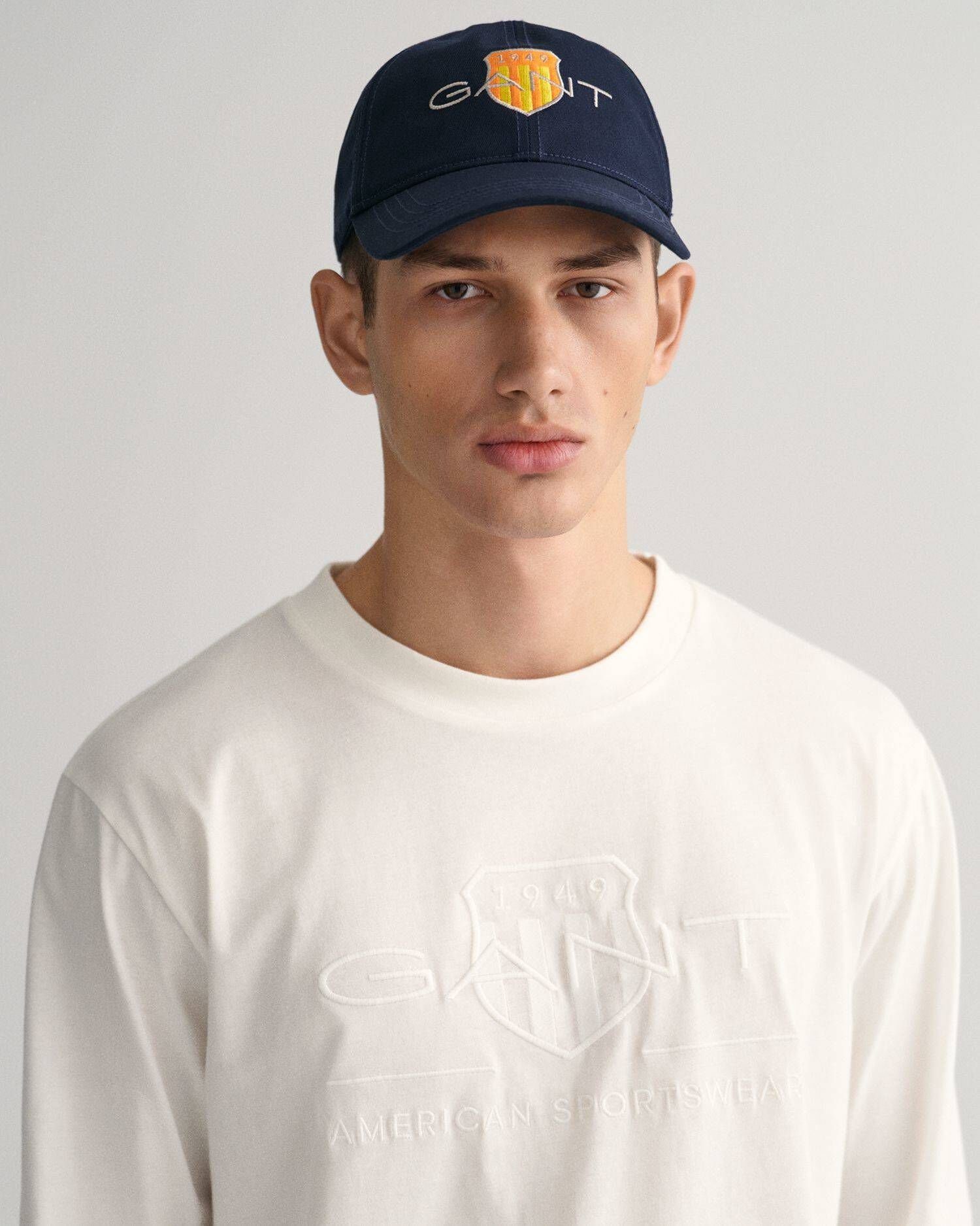 (20) Gant T-Shirt (1-tlg) offwhite