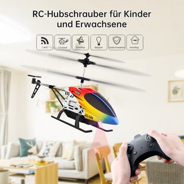 4DRC M5 ferngesteuerter Hubschrauber mit Gyro. Spielzeug-Drohne (2,4 GHz Flugspielzeug mit 3,5 Kanälen, LED-Licht)