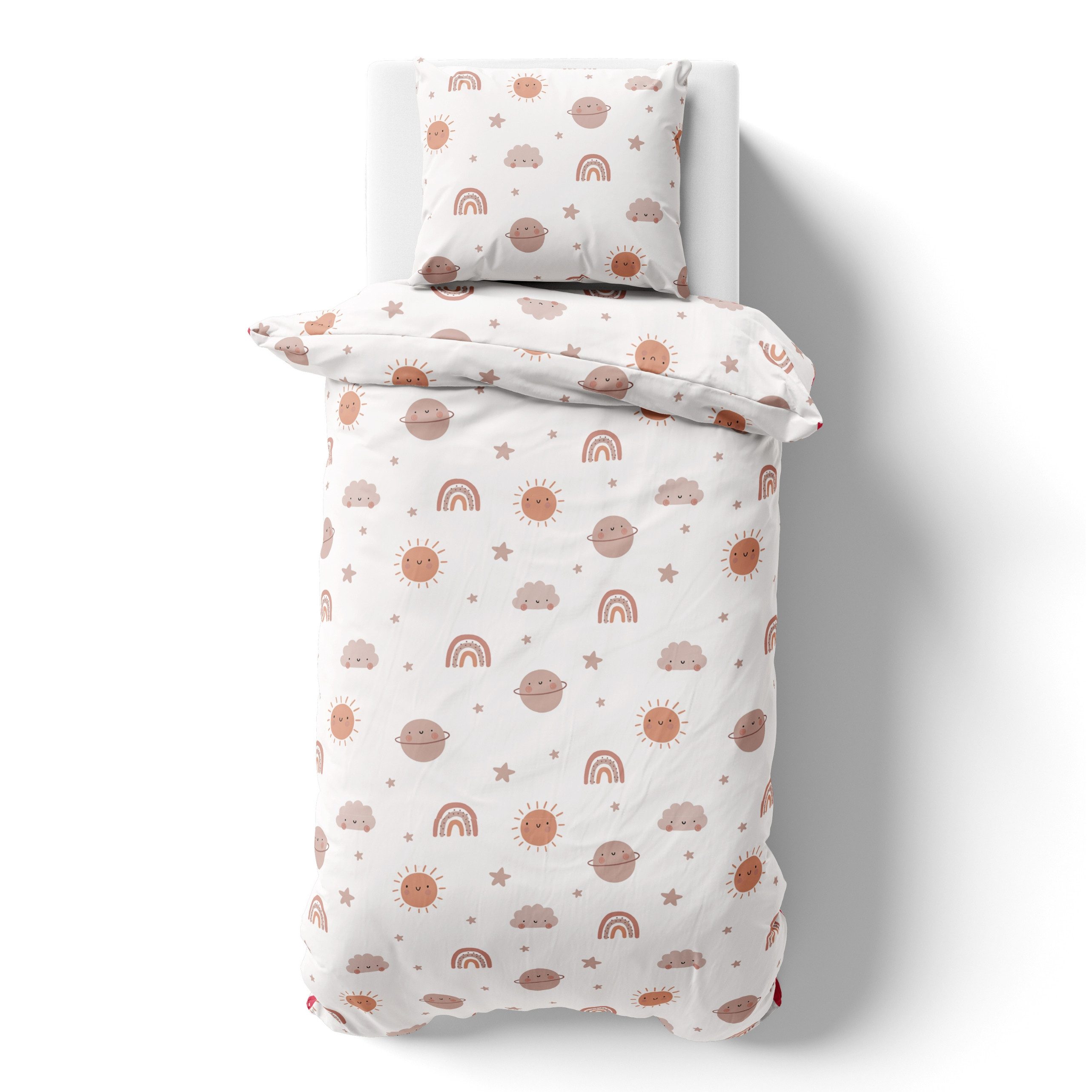 MTOnlinehandel Kinderbettwäsche Boho Dreams 135x200 + 80x80 cm in Renforcé, günstig online kaufen