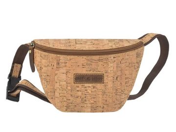 Greenburry Bauchtasche Kork, leichte Hüfttasche aus Kork 25x15cm