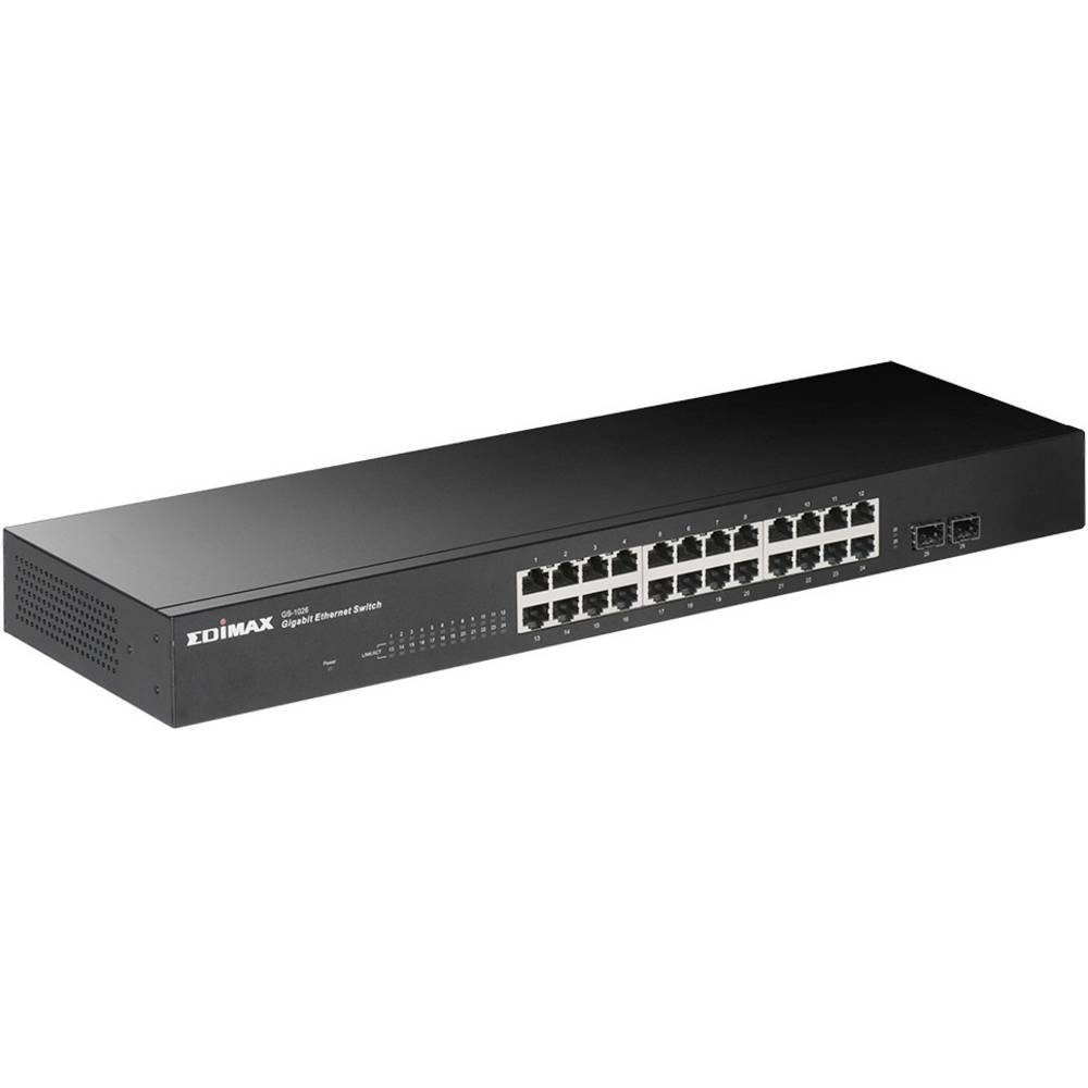 Edimax 26-Port Gigabit Switch mit 2 SFP-Ports GS-1026 V3 Netzwerk-Switch