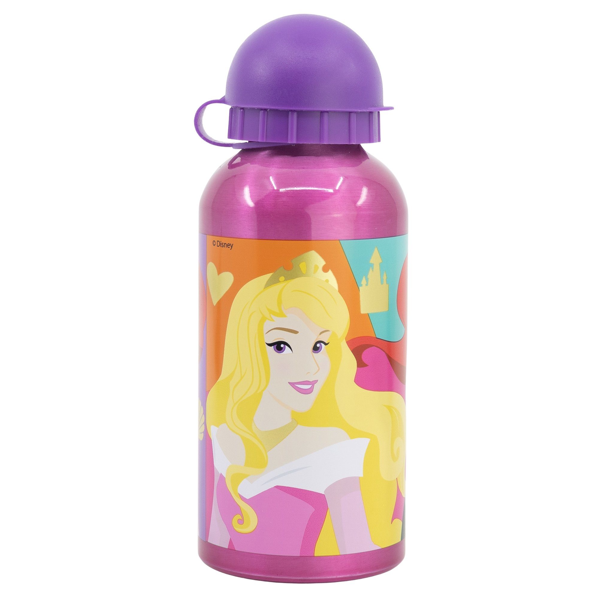 Alu-Trinkflasche Disney Princess tlg Jasmin Arielle Set, Aluminium, 2 (2-tlg), Kammern Brotdose Disney Kunststoff 3 Lunchbox