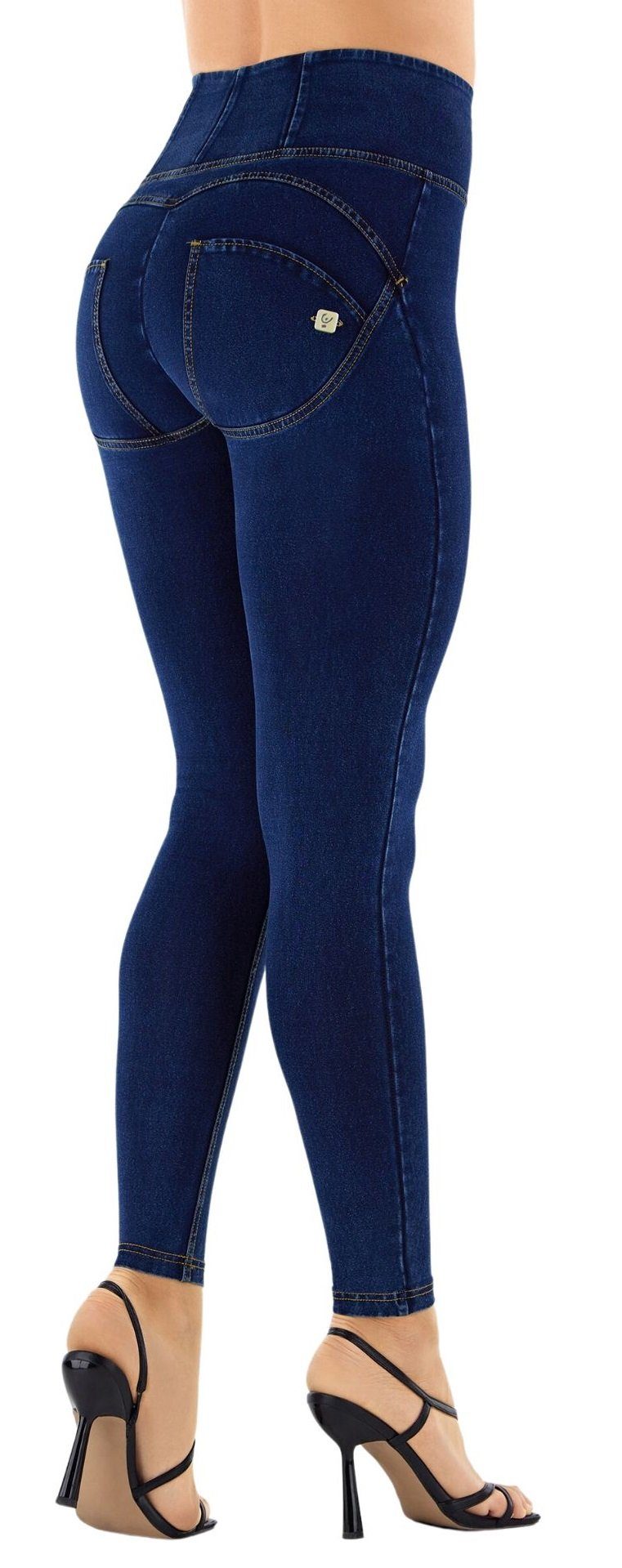 Freddy High-waist-Jeans WR.UP® Damen Push-Up Jeans High Waist Super Skinny - Indigoblau