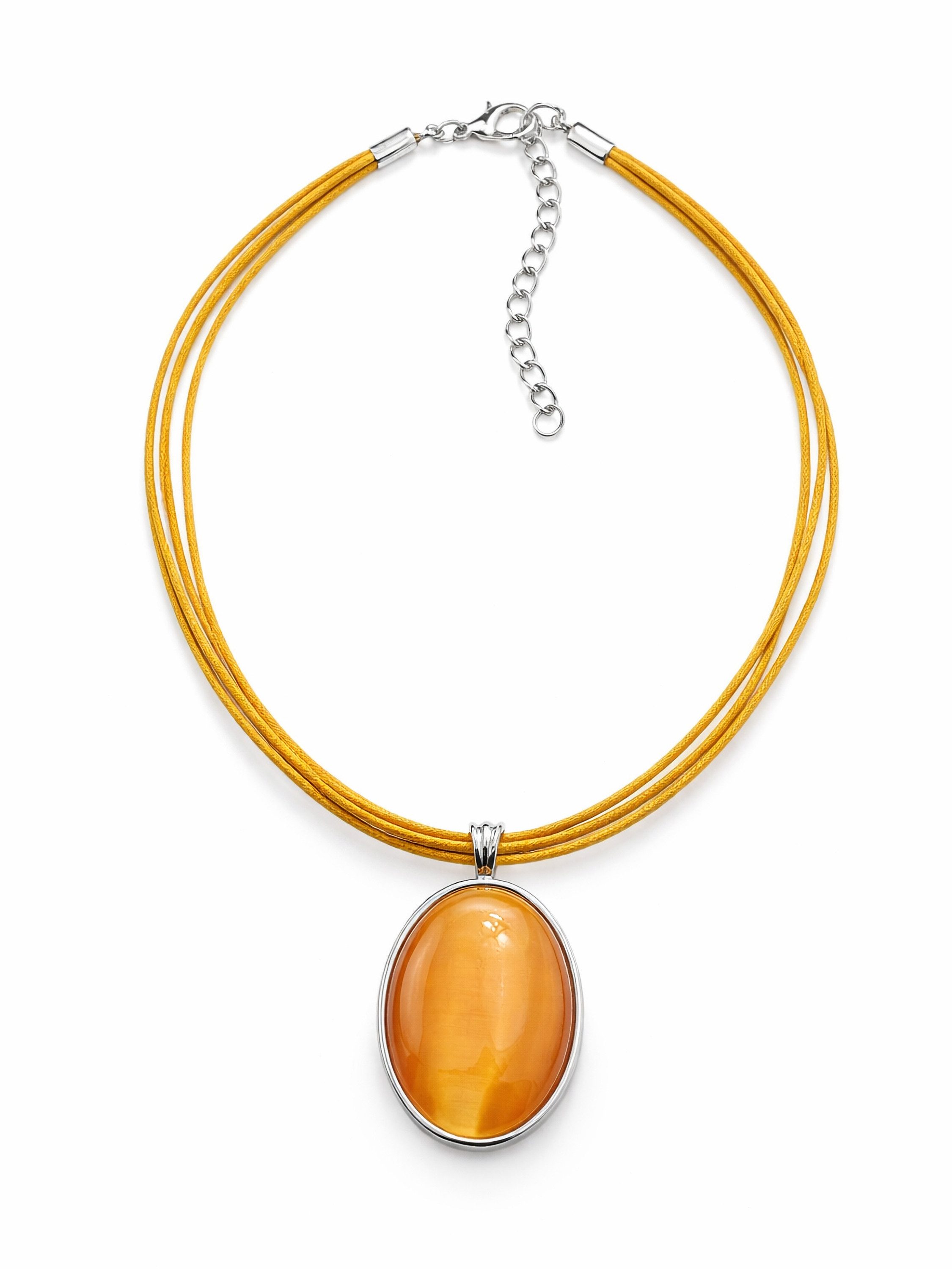 COLLEZIONE ALESSANDRO Kette mit Anhänger Stone, ovaler Anhänger