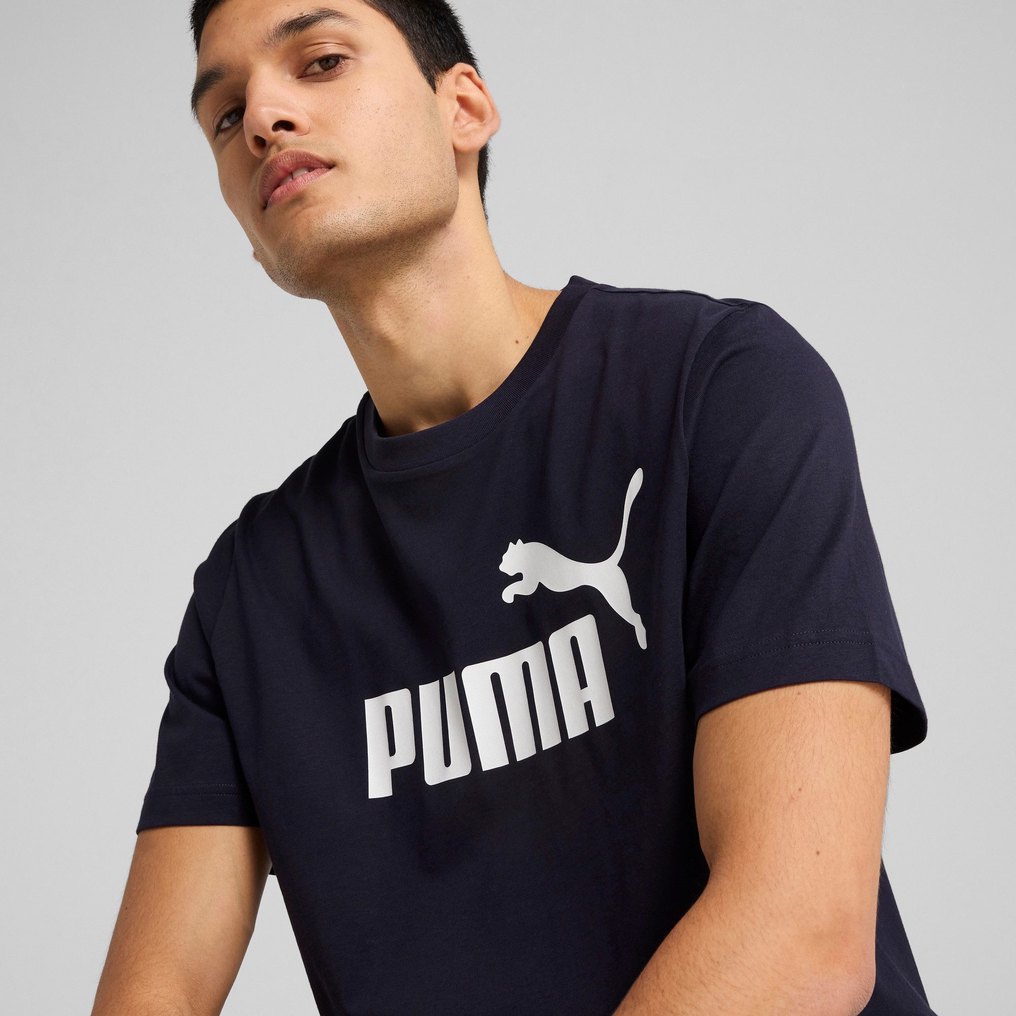 PUMA T-Shirt "ESS NO. 1 LOGO TEE", Basic Herren T-Shirt mit Logo günstig online kaufen