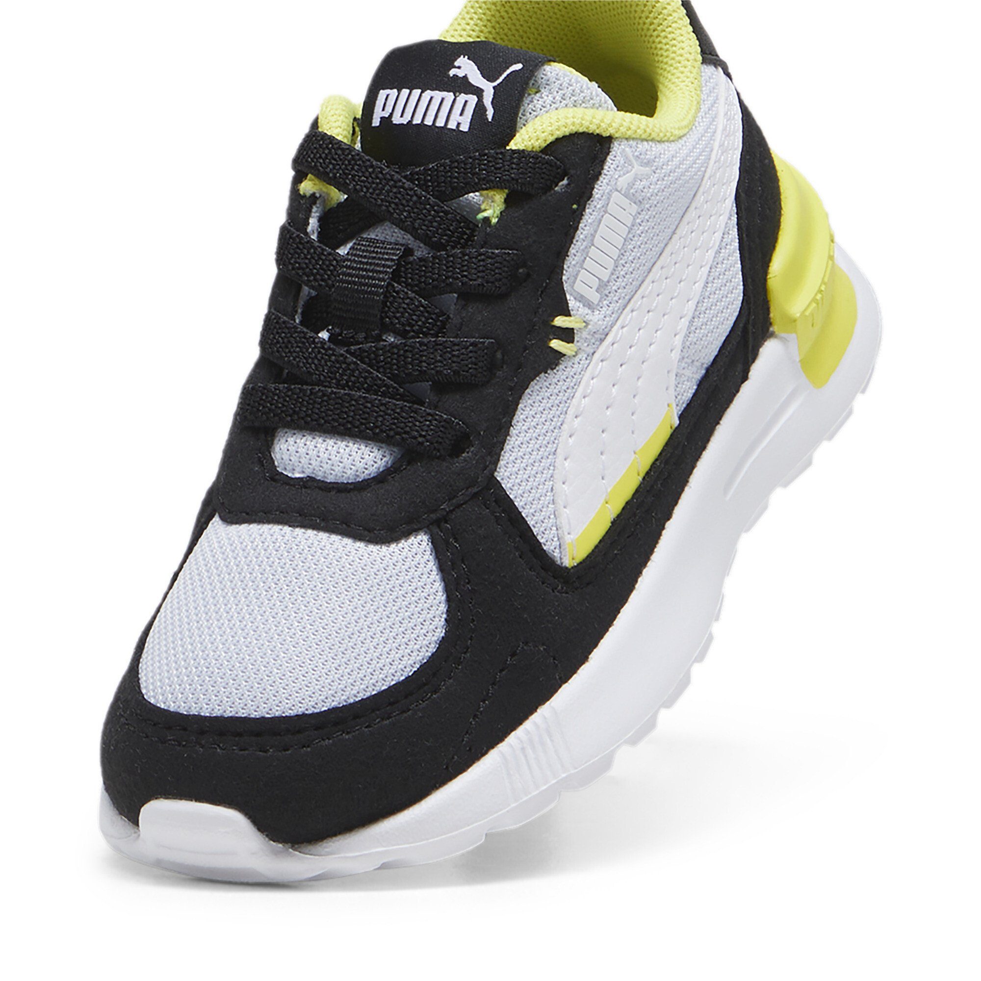 PUMA Graviton AC Sneakers Kinder White Silver Sneaker Lime Sheen Black Mist Gray