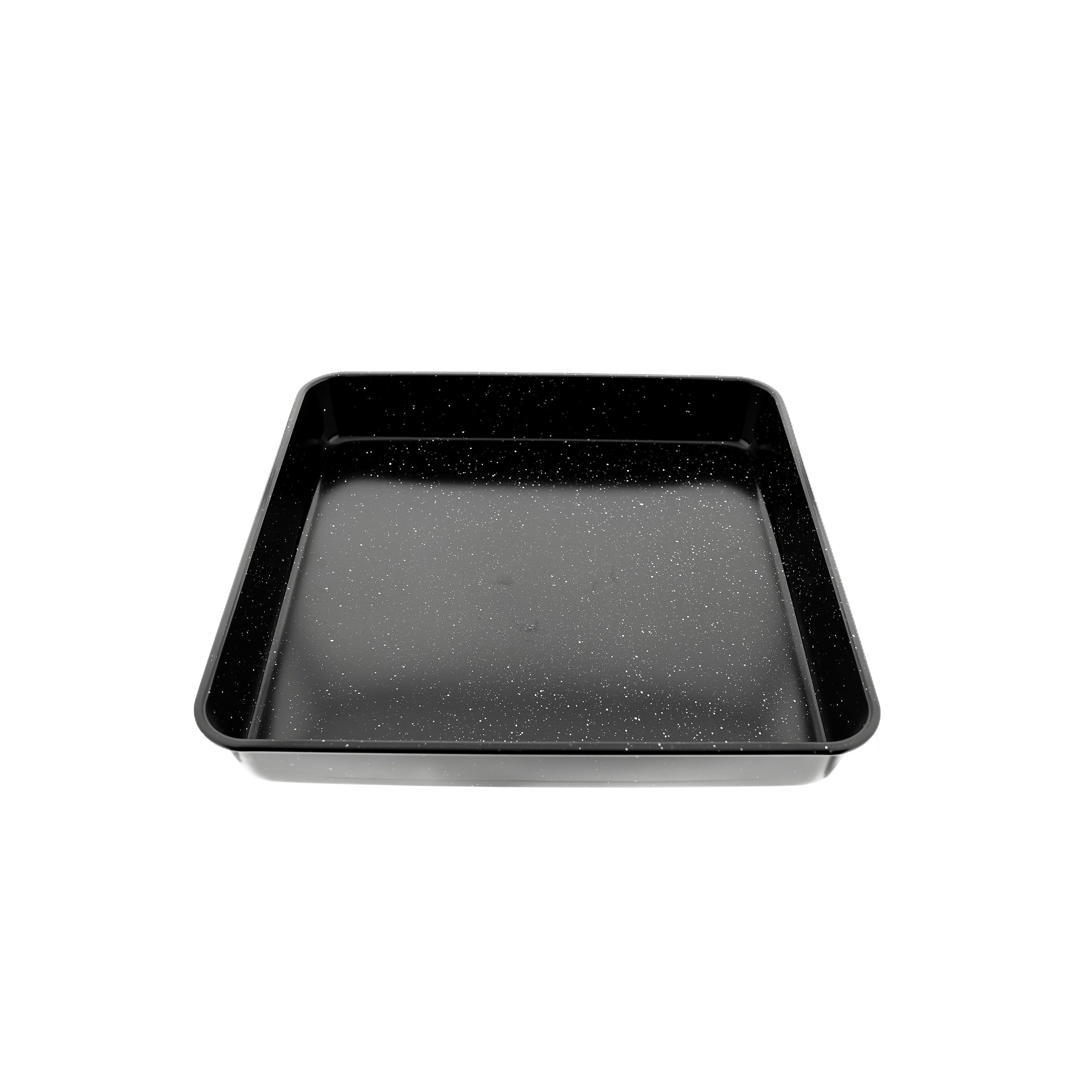 Almina Backblech /Backform aus Granit 40x40x6 cm in Schwarz Eckig, Granit