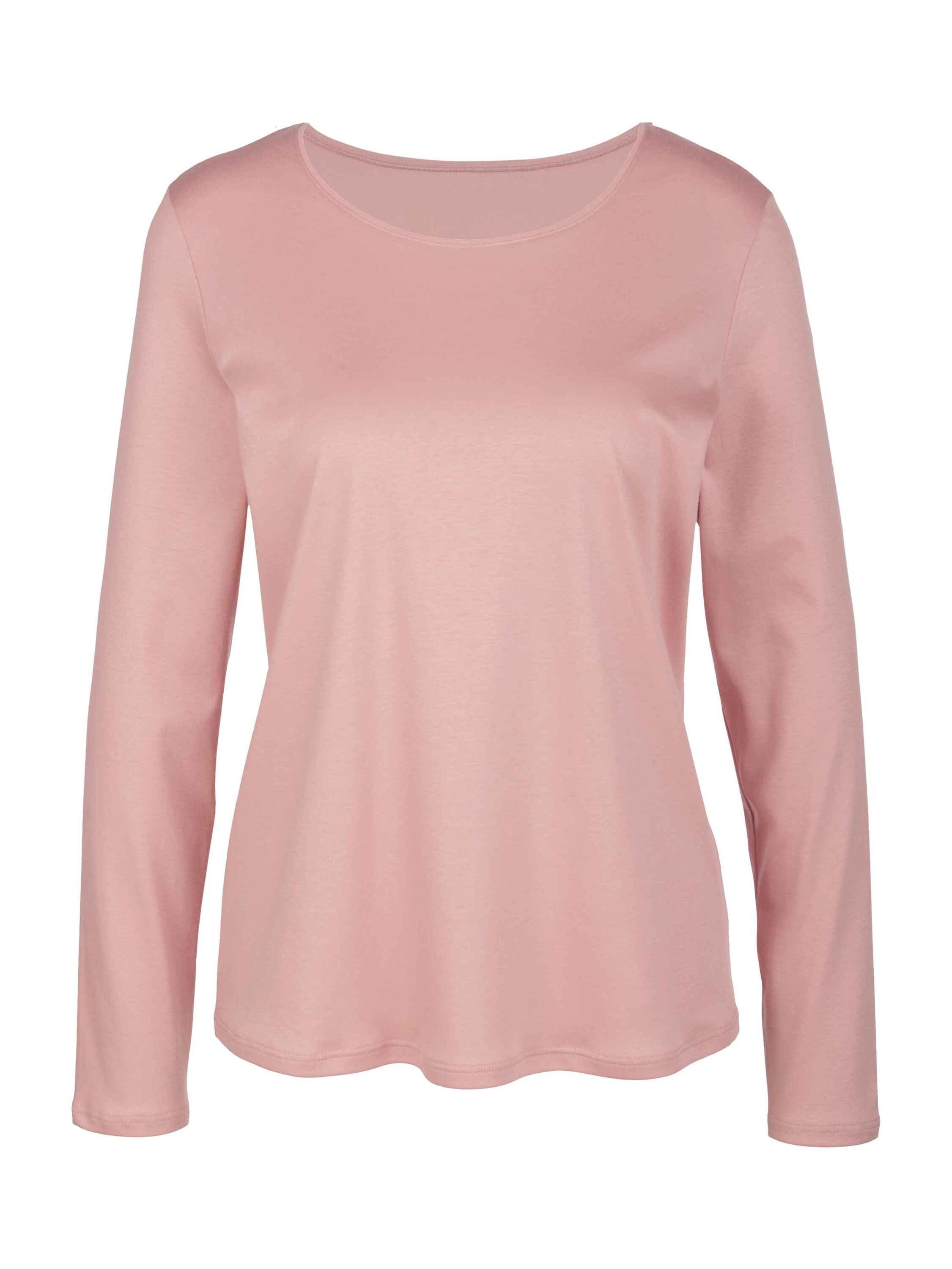 Pyjamaoberteil CALIDA Langarm-Shirt rose (1-tlg) bud