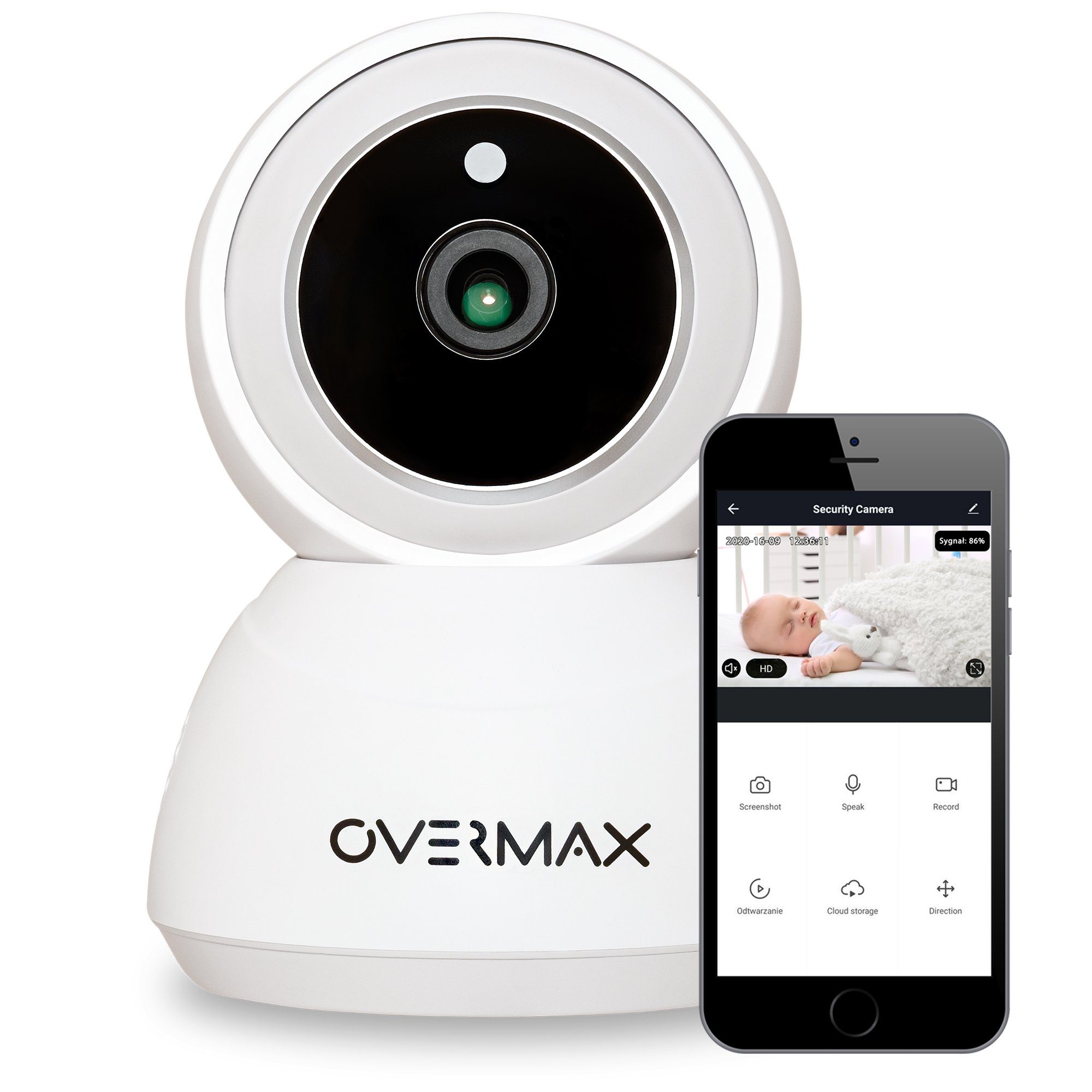Overmax WIFI Nachtmodus HD Micro+Sound) (16 Full Alexa Google (Wi-Fi), CAMSPOT WLAN + Stifte, IP-Überwachungskamera inkl. MP, 3.7