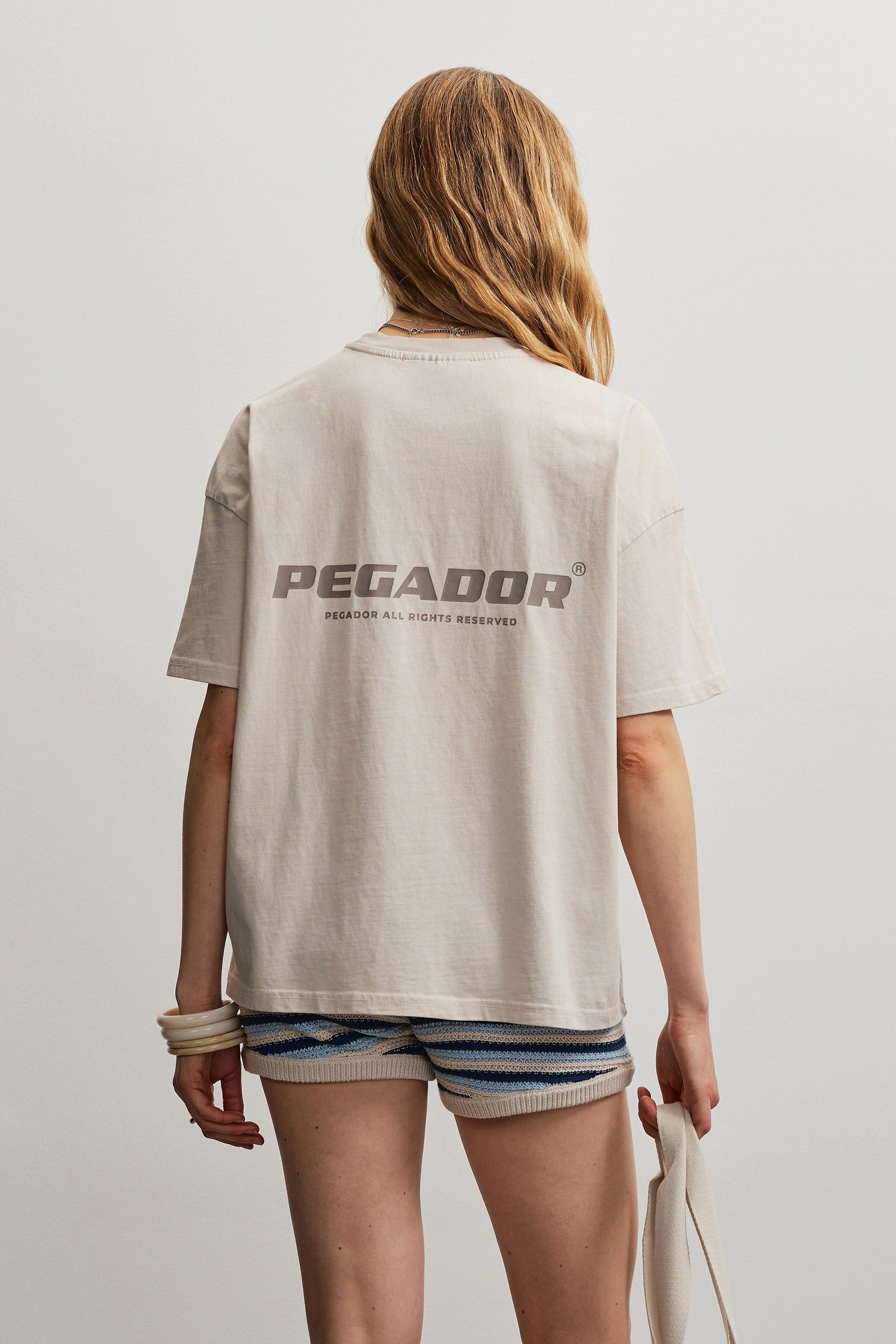 PEGADOR T-Shirt ARENDAL LOGO HEAVY OVERSIZED TEE