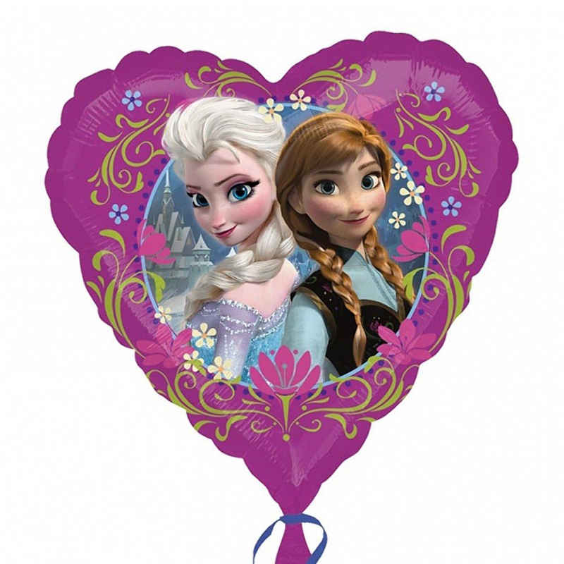 Disney Frozen Folienballon Herz Folien Ballon 43 cm Disney Eiskönigin Frozen Party Geburtstag