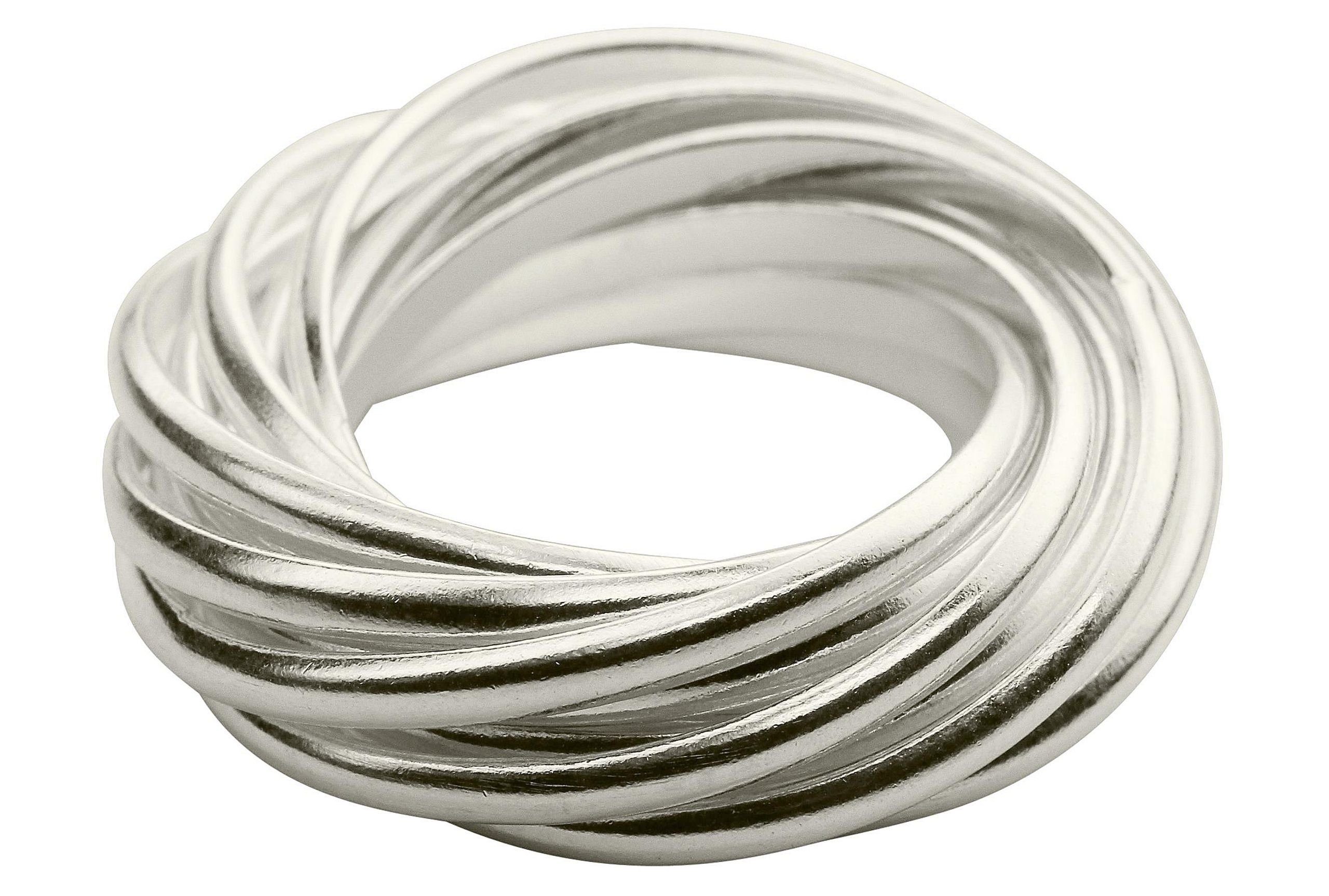 SILBERMOOS Silberring Mehrfachring aus 12 Einzelringen, 925 Sterling Silber günstig online kaufen